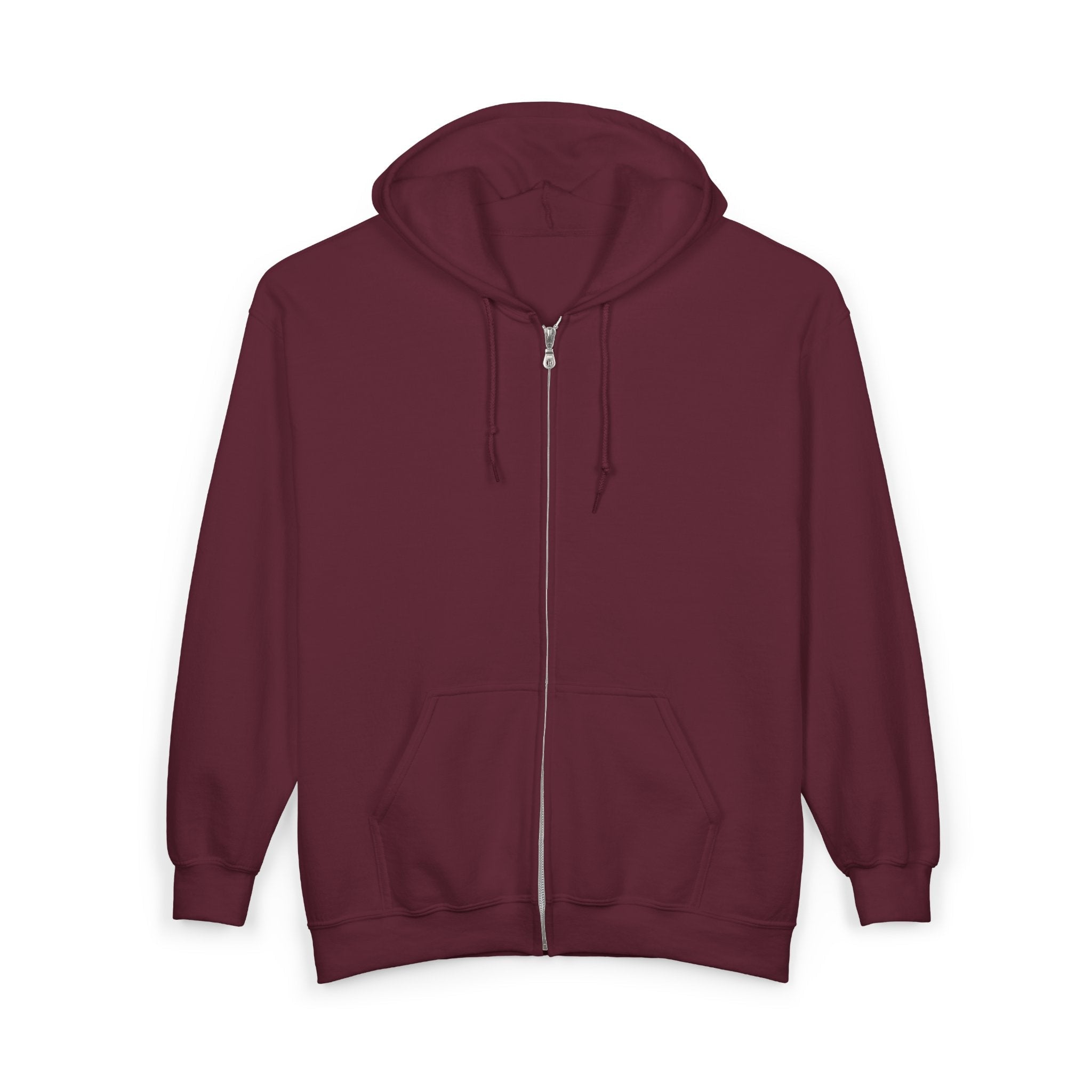 Illuminated Skull Zip Hoodie — All-Seeing Eye Graphic Back Printify