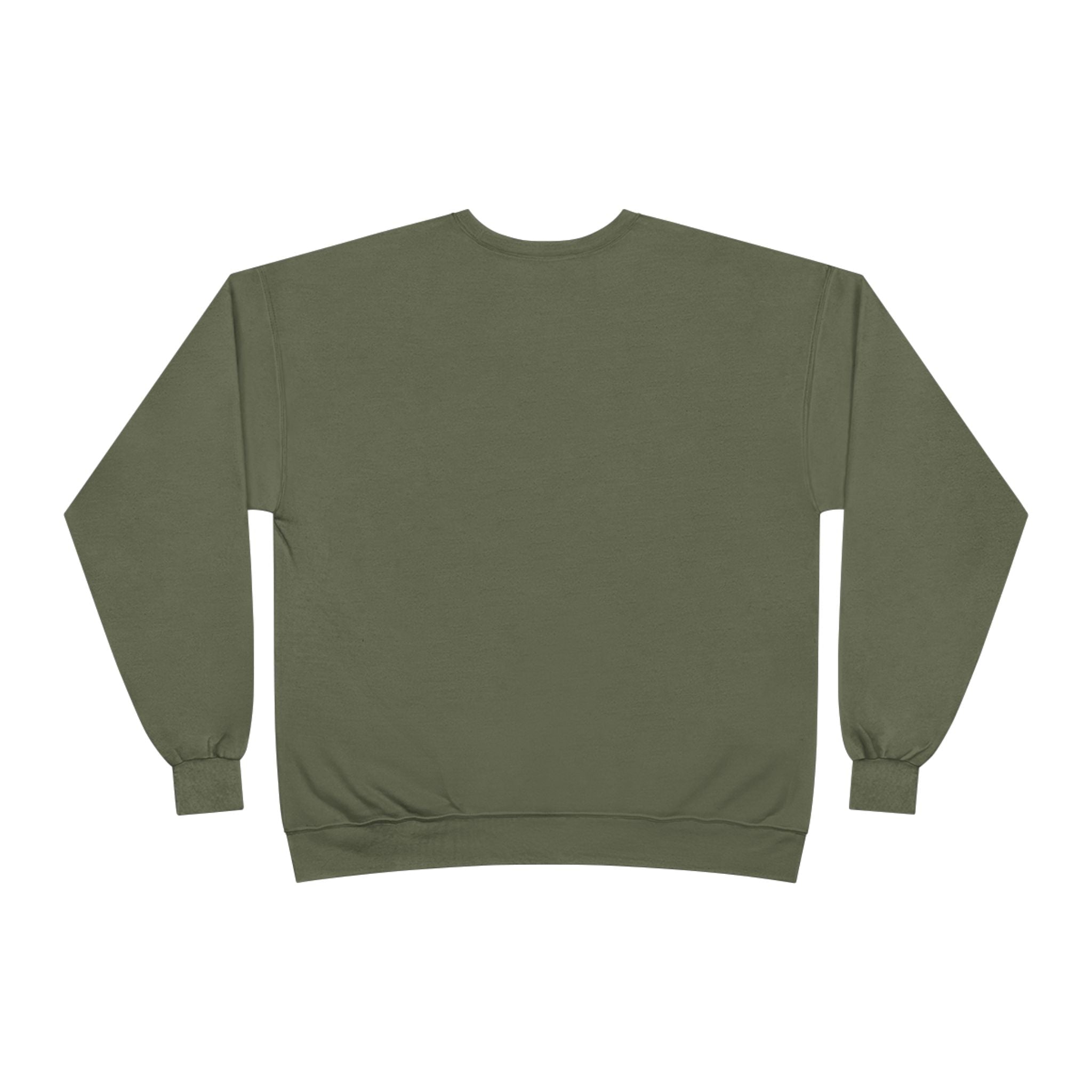 Illuminati Confirmed Crewneck Sweatshirt — Green Pyramid Eye Graphic Printify