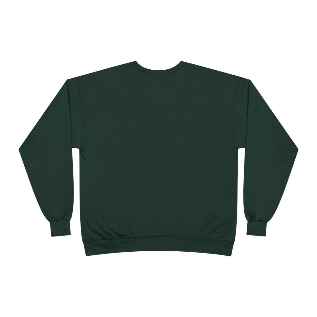 Illuminati Confirmed Crewneck Sweatshirt — Green Pyramid Eye Graphic Printify