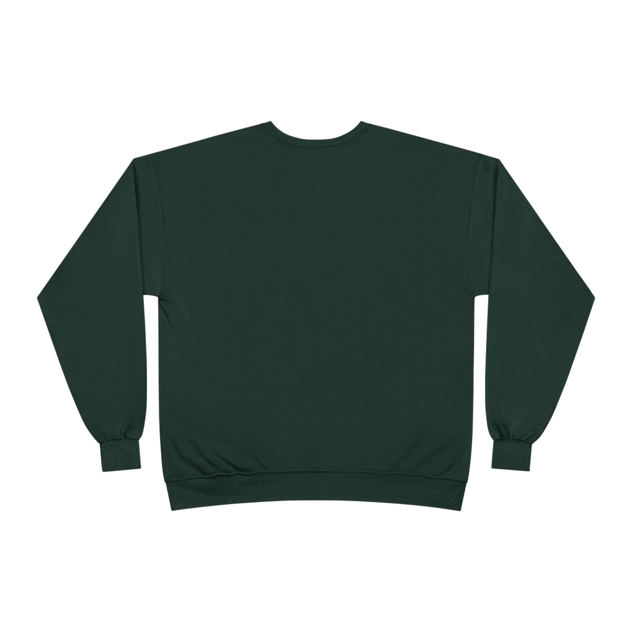 Illuminati Confirmed Crewneck Sweatshirt — Green Pyramid Eye Graphic Printify