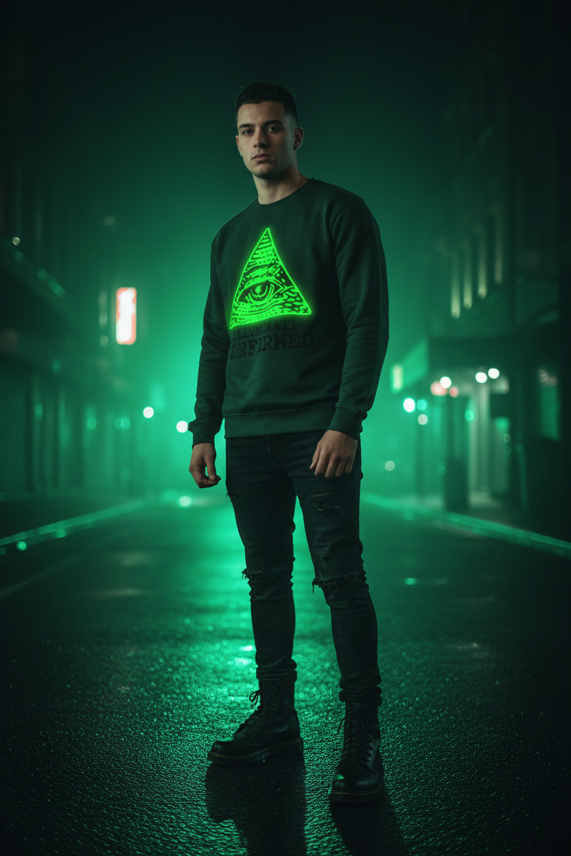Illuminati Confirmed — Night Neon Green Lifestyle