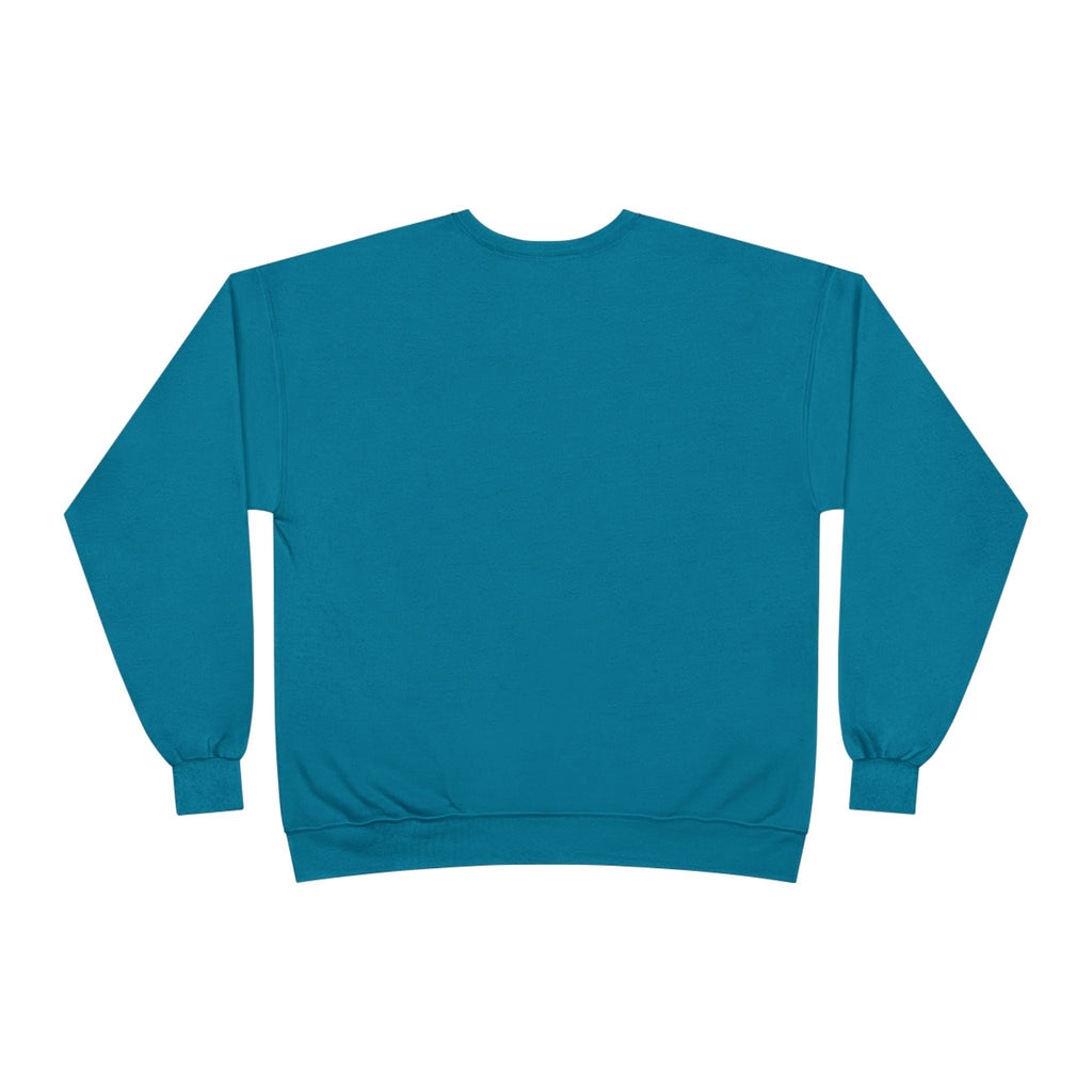 Illuminati Confirmed Crewneck Sweatshirt — Green Pyramid Eye Graphic Printify