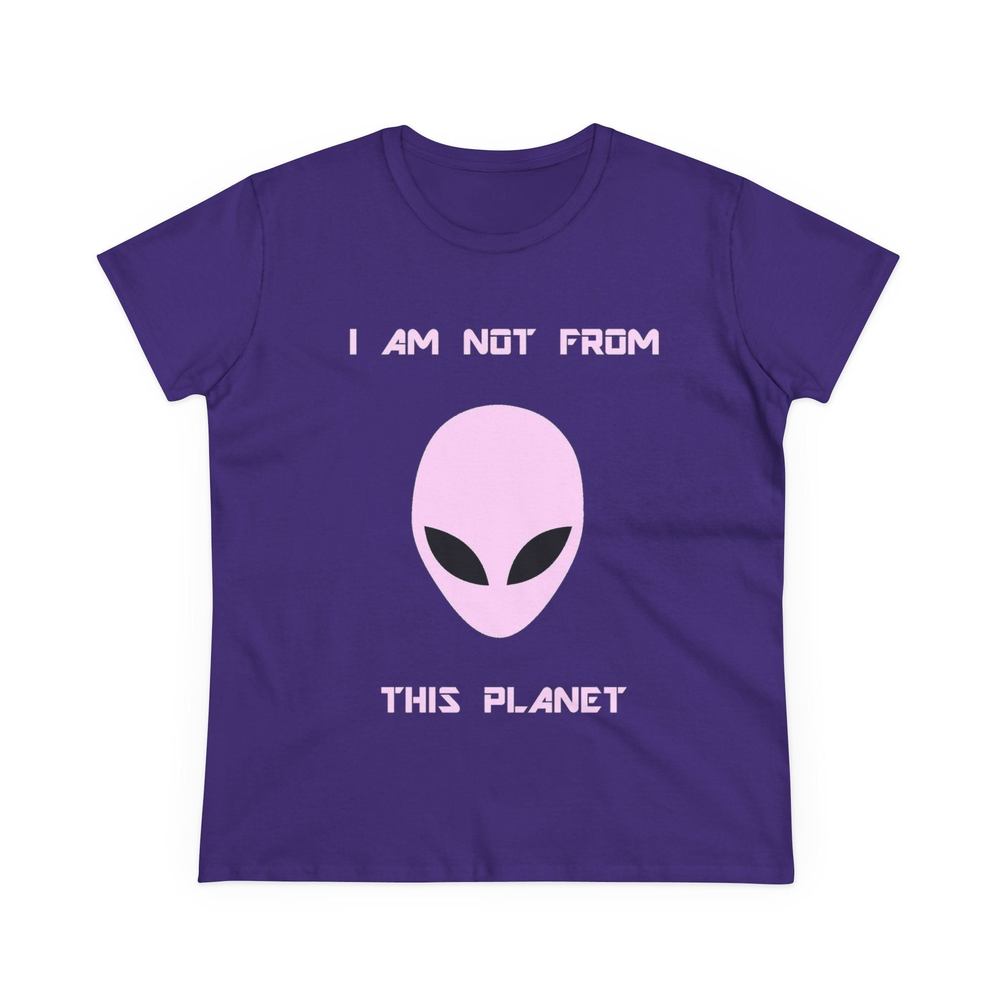 👽 I Am Not From This Planet — Women’s Alien Graphic Tee Printify