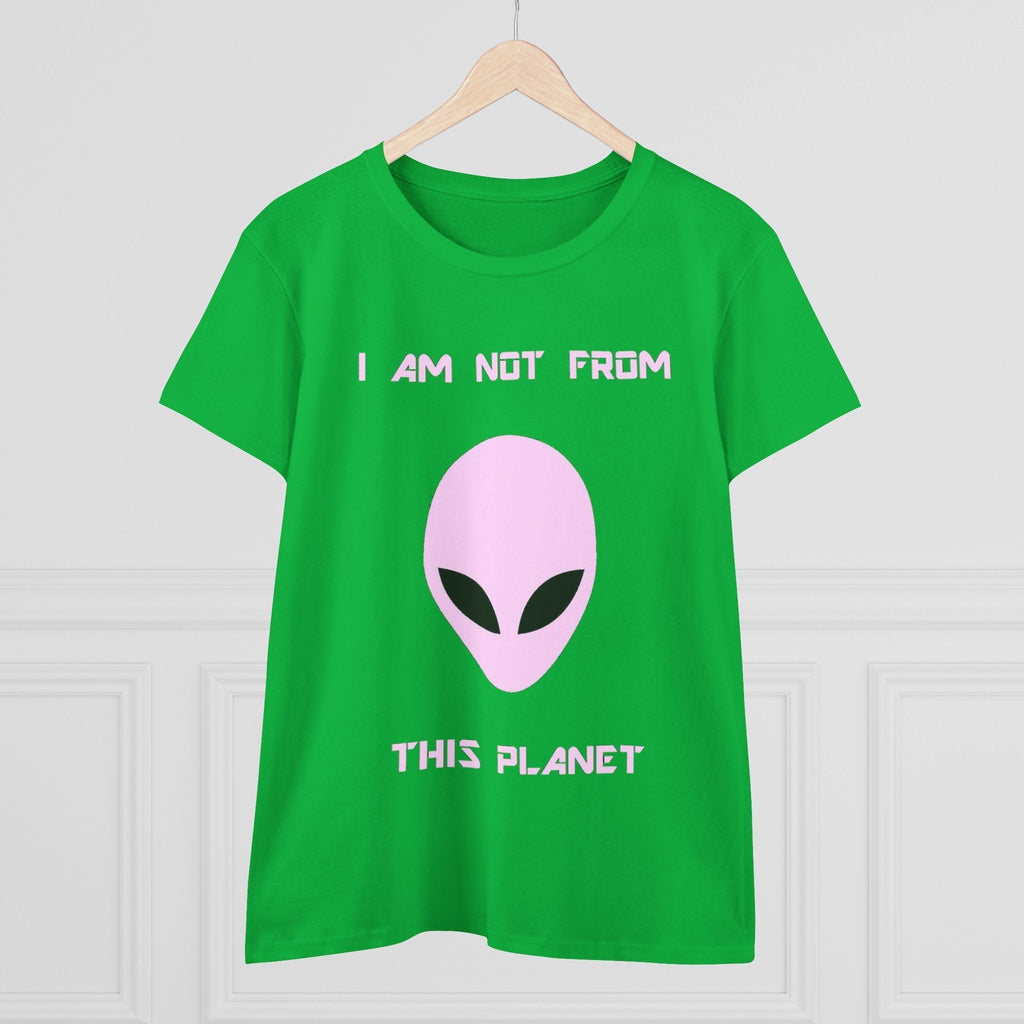 👽 I Am Not From This Planet — Women’s Alien Graphic Tee Printify