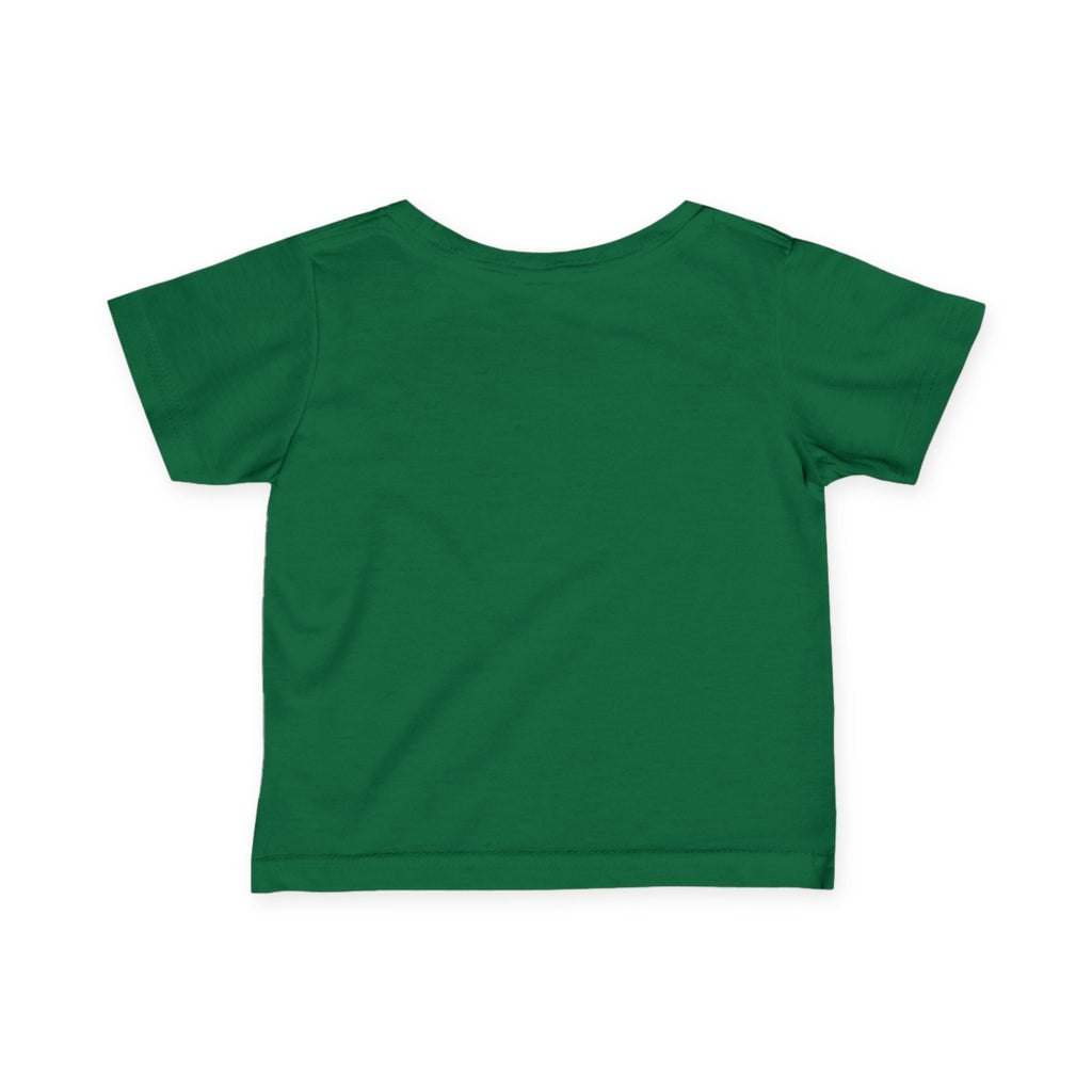 Infant Tee — Cute Mushroom Fisher Baby Shirt ("Vortex" Graphic) Printify