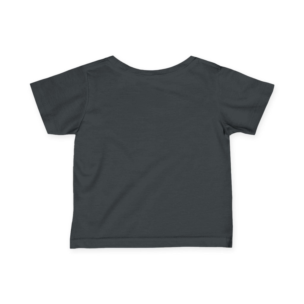 Infant Tee — Cute Mushroom Fisher Baby Shirt ("Vortex" Graphic) Printify