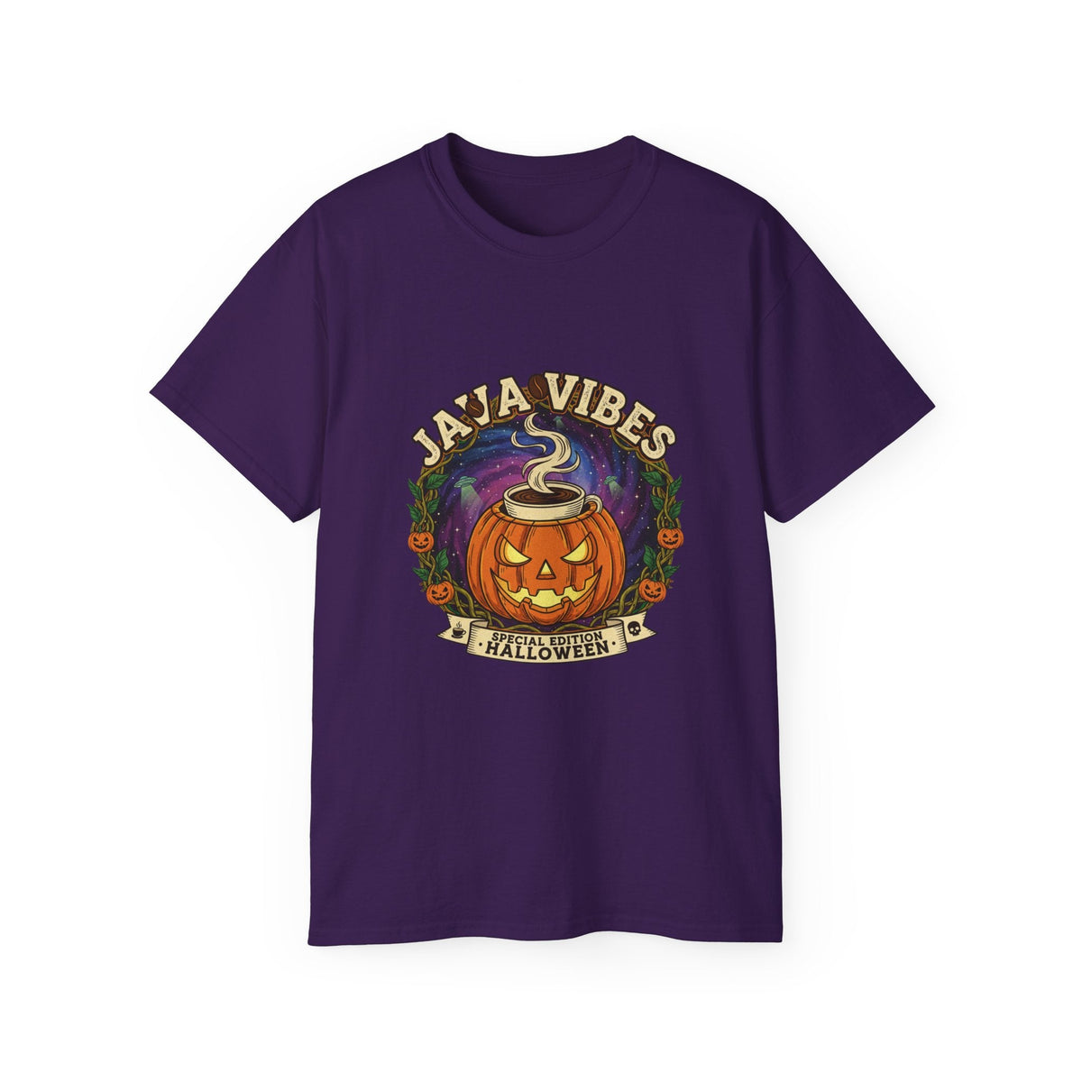 Ja’a Vibes Halloween Pumpkin Tee – Cosmic Fall Streetwear