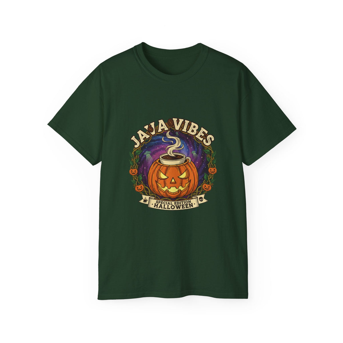 Ja’a Vibes Halloween Pumpkin Tee – Cosmic Fall Streetwear