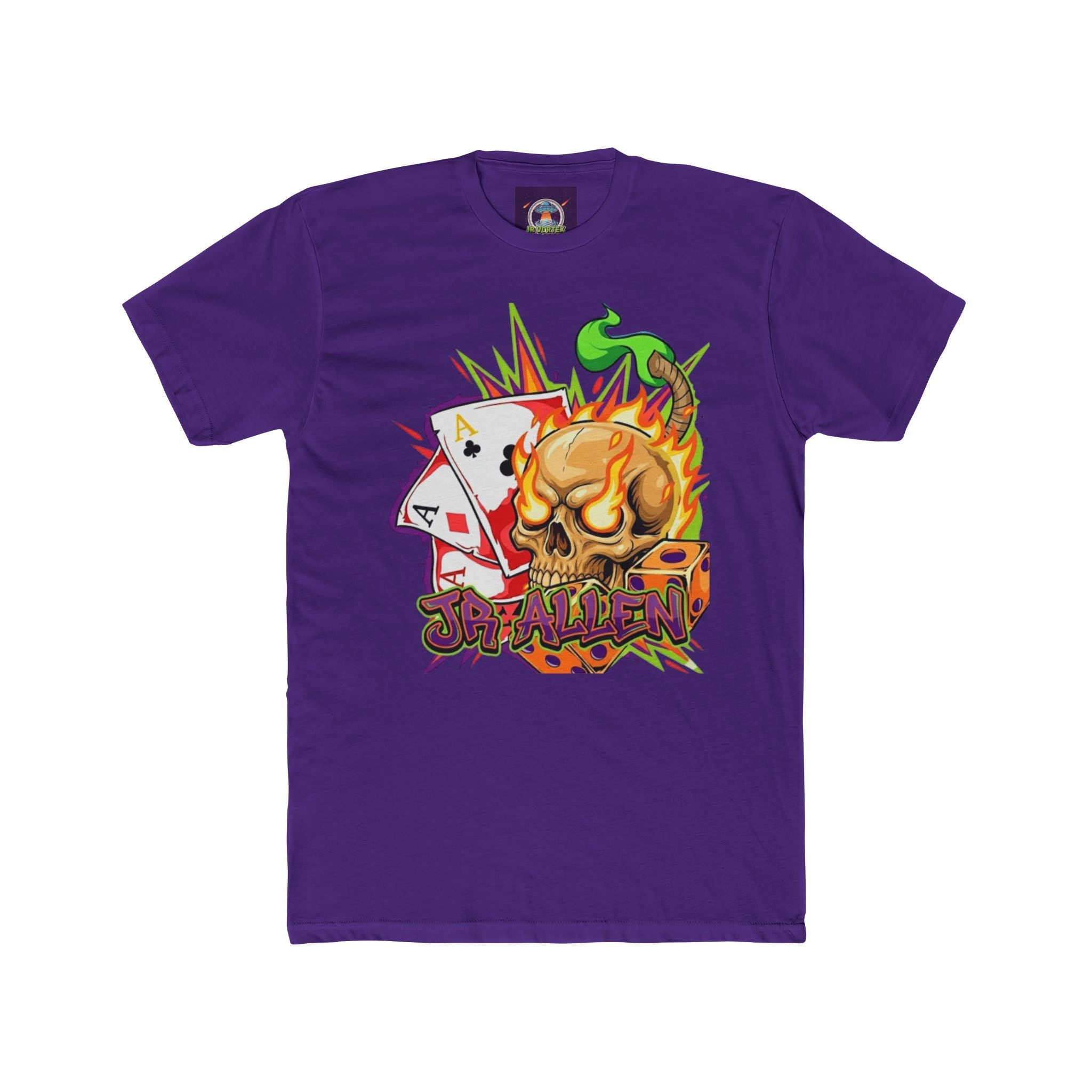 JR Allen Cotton Crew Tee — Signature Name Graphic T‑Shirt