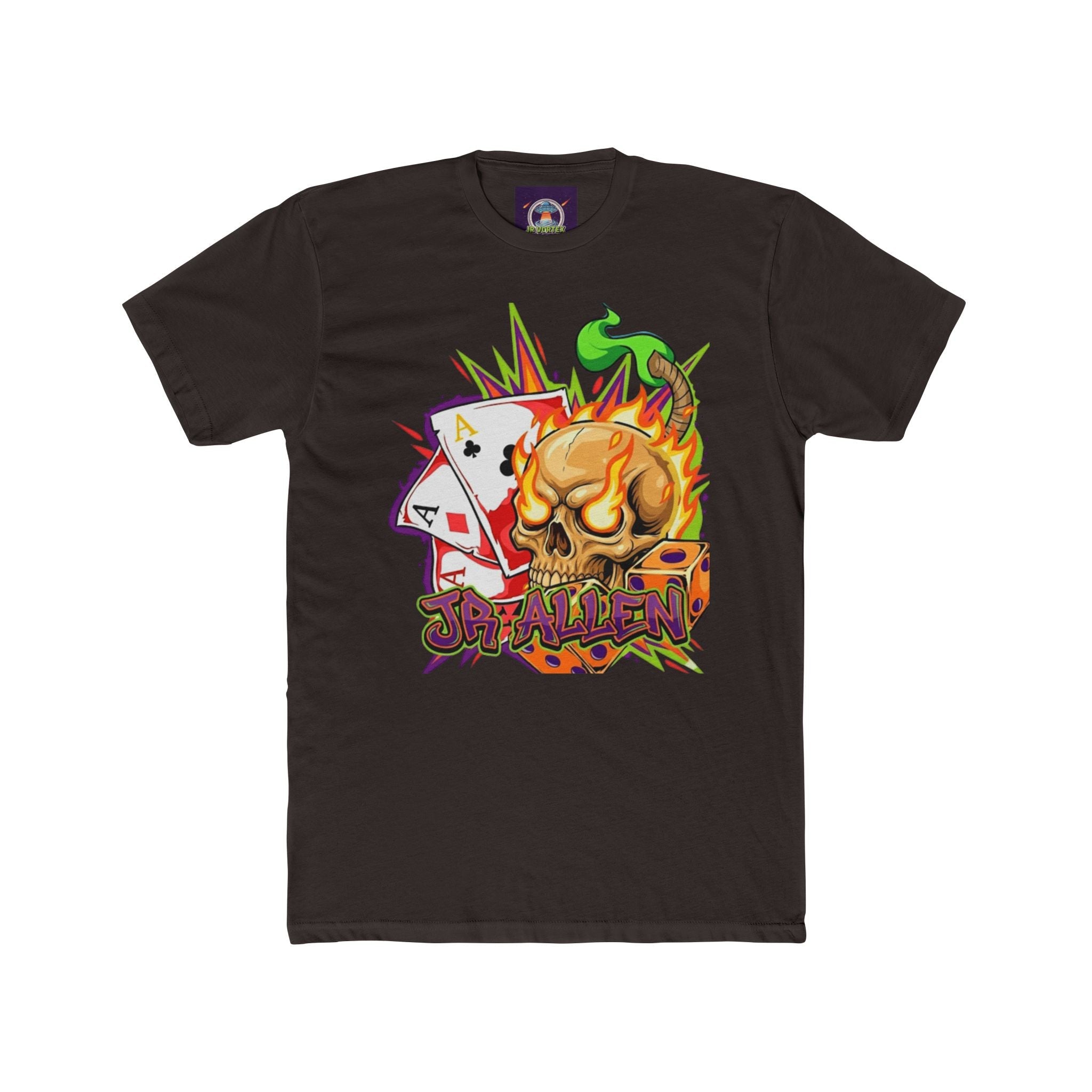 JR Allen Cotton Crew Tee — Signature Name Graphic T‑Shirt