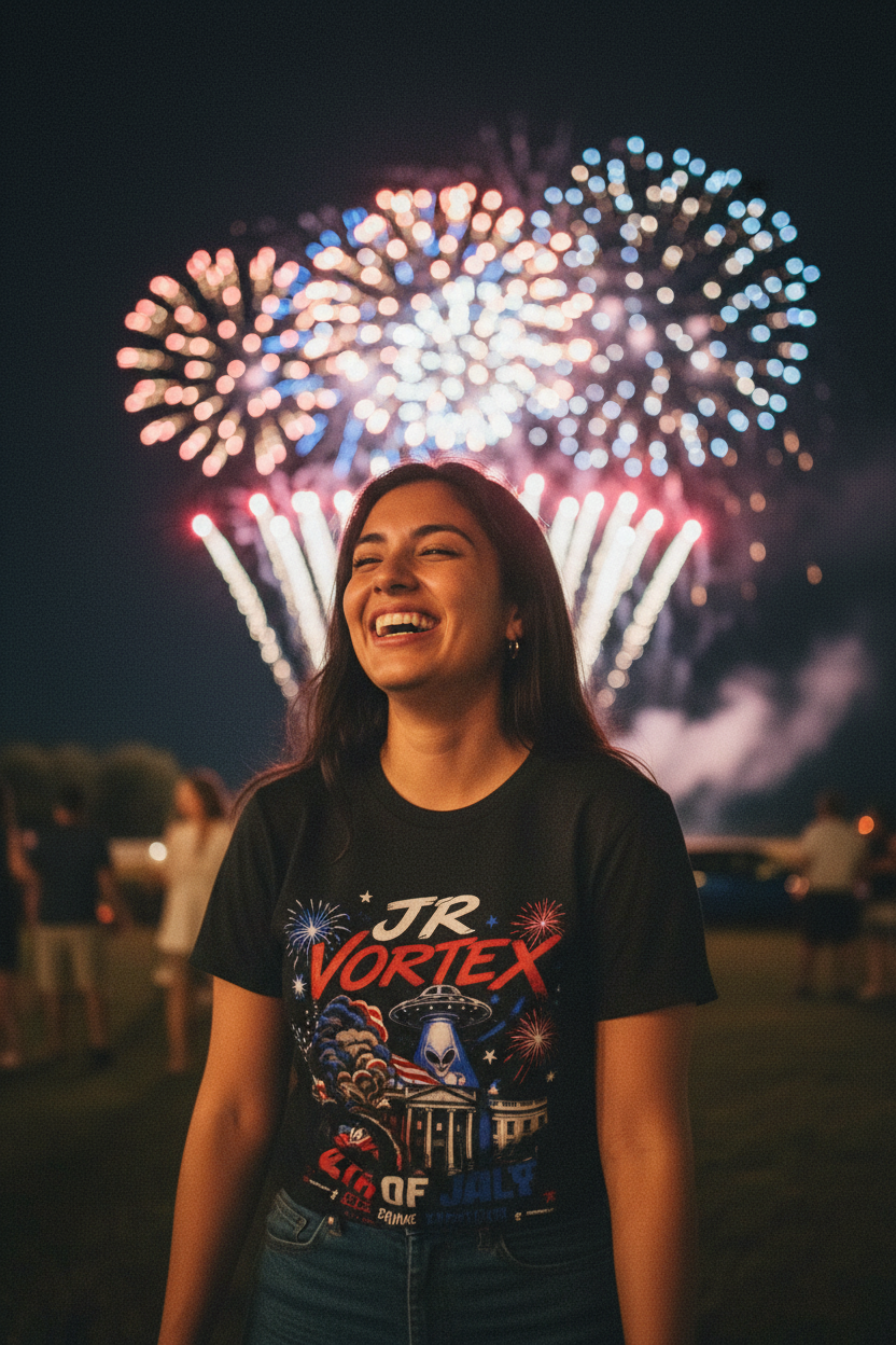 JR Vortex 4th of July Black — Latina Woman Celebration