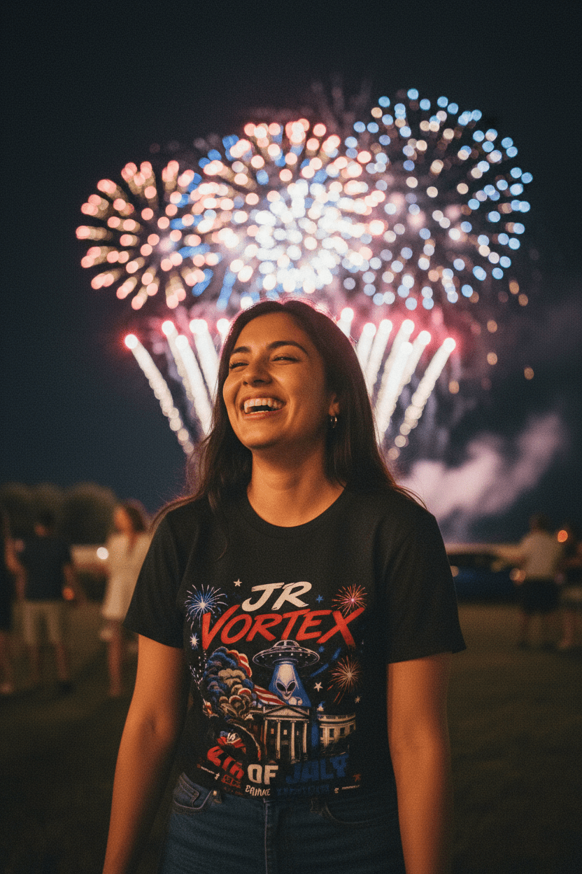 JR Vortex 4th of July Black — Latina Woman Celebration