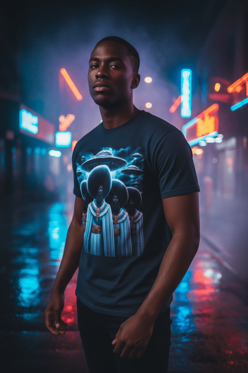 Urban neon dramatic