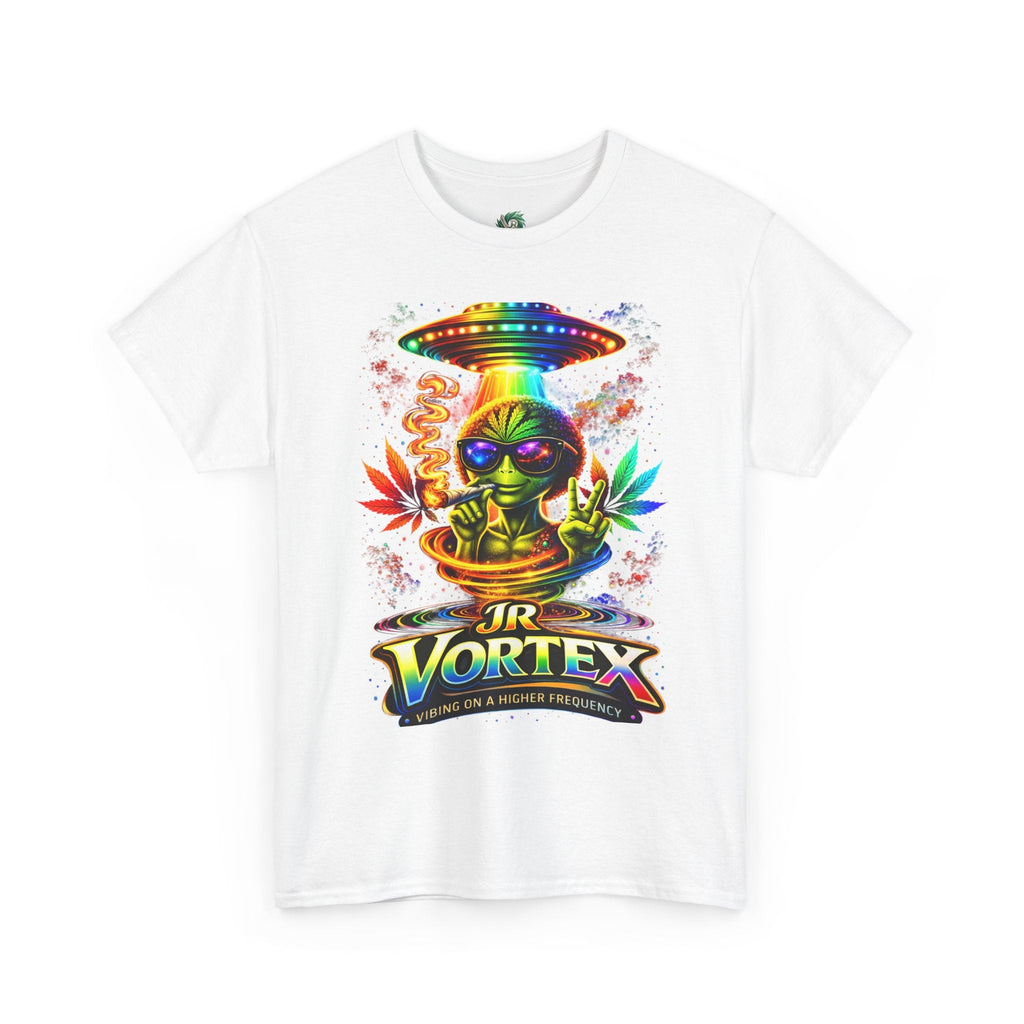 JR Vortex Alien UFO Tee – Psychedelic Streetwear T-Shirt | Vibing on a Higher Frequency