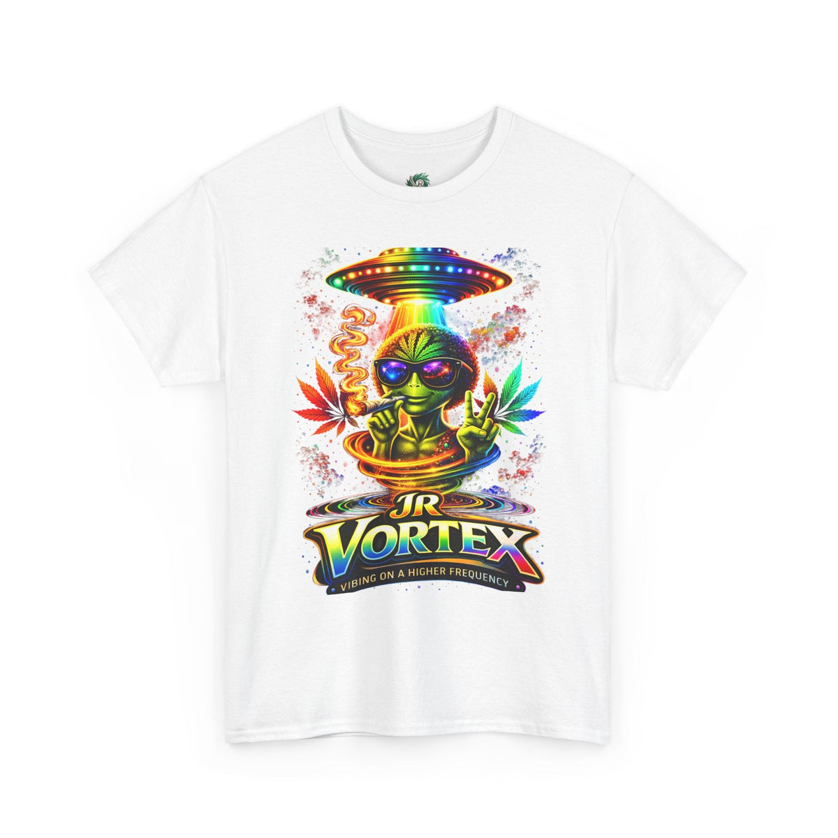 JR Vortex Alien UFO Tee – Psychedelic Streetwear T-Shirt | Vibing on a Higher Frequency