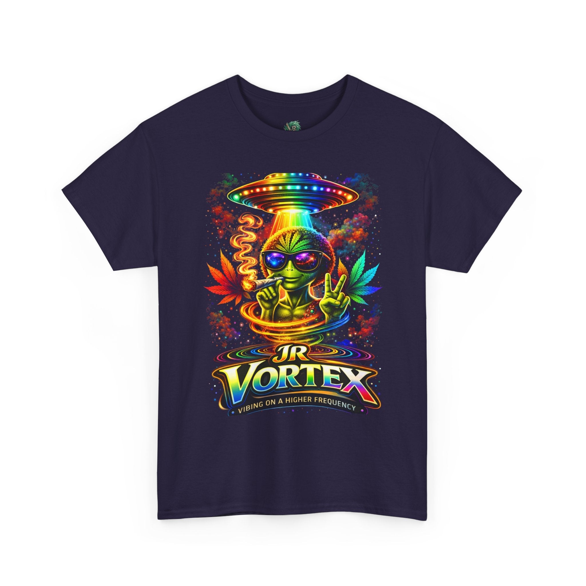 JR Vortex Alien UFO Tee – Psychedelic Streetwear T-Shirt | Vibing on a Higher Frequency
