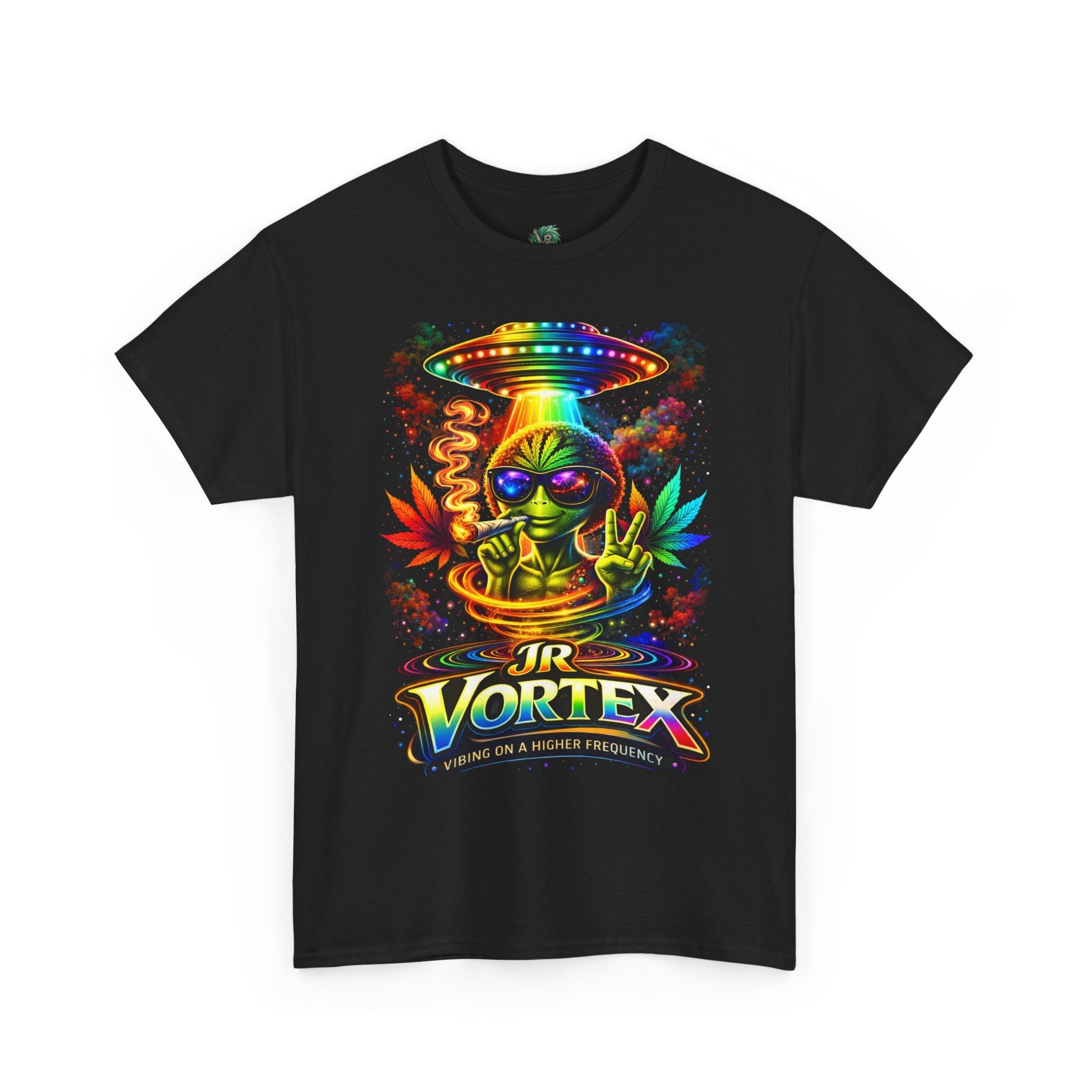 JR Vortex Alien UFO Tee – Psychedelic Streetwear T-Shirt | Vibing on a Higher Frequency