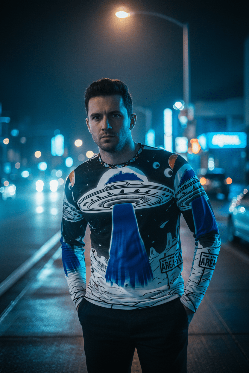 Cosmic UFO Shirt Urban Night