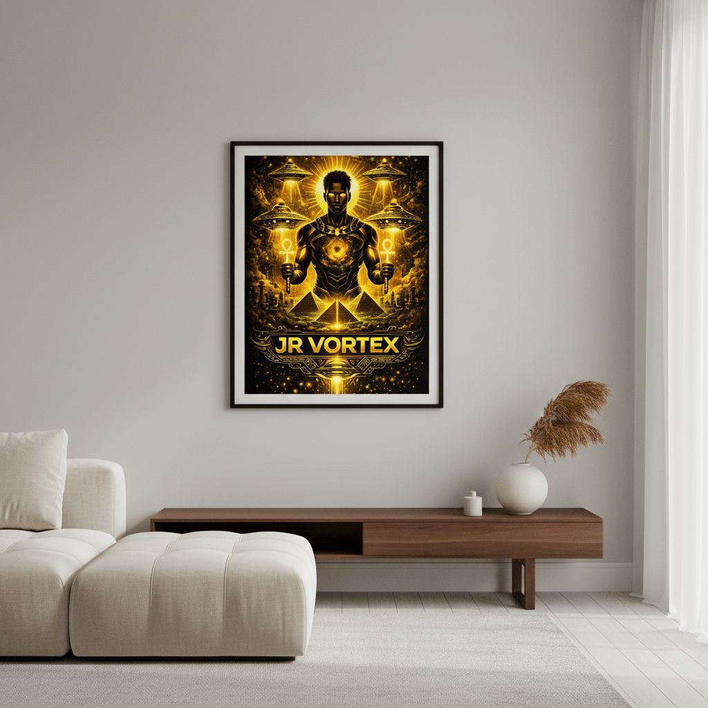 JR Vortex Poster Modern Room Lifestyle