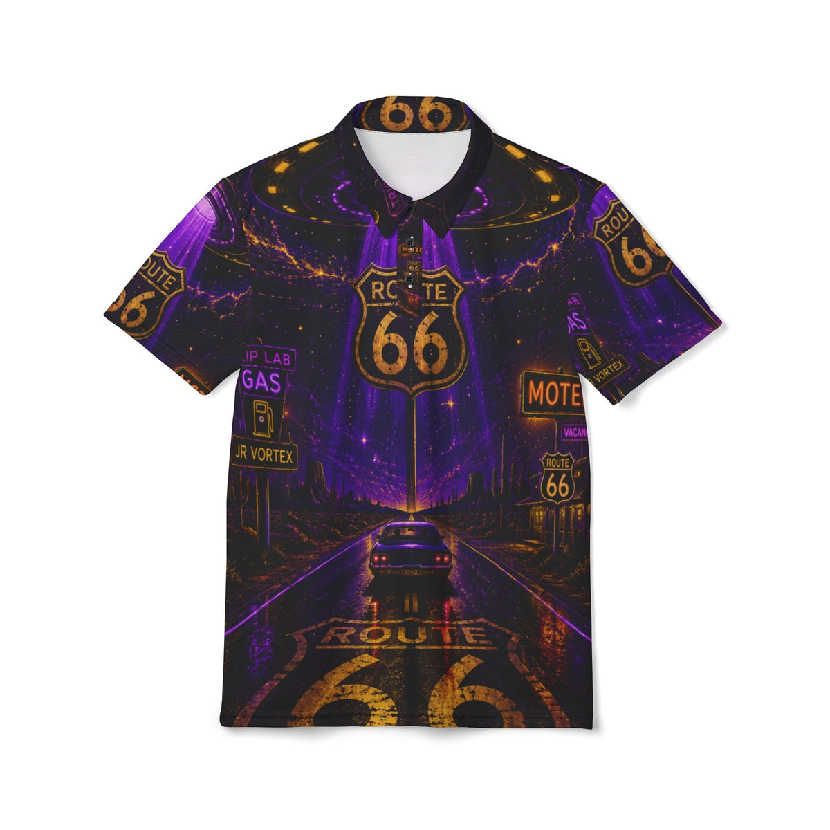 JR Vortex Cosmic Route 66 Polo Shirt