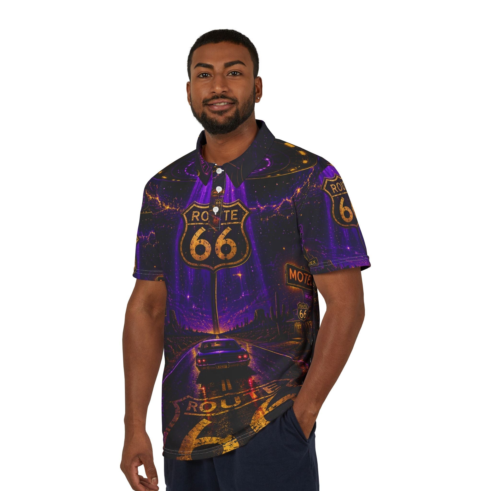 JR Vortex Cosmic Route 66 Polo Shirt