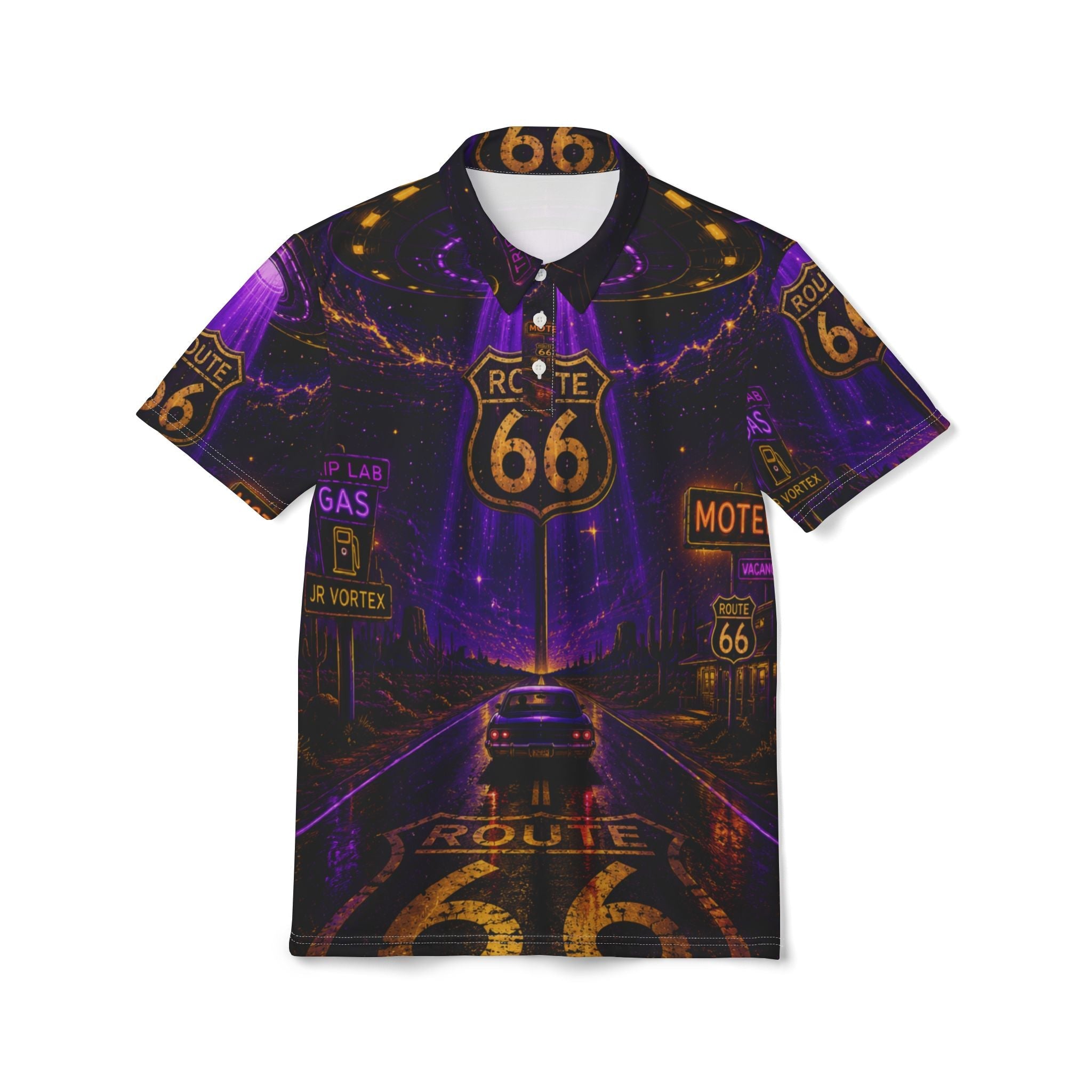 JR Vortex Cosmic Route 66 Polo Shirt