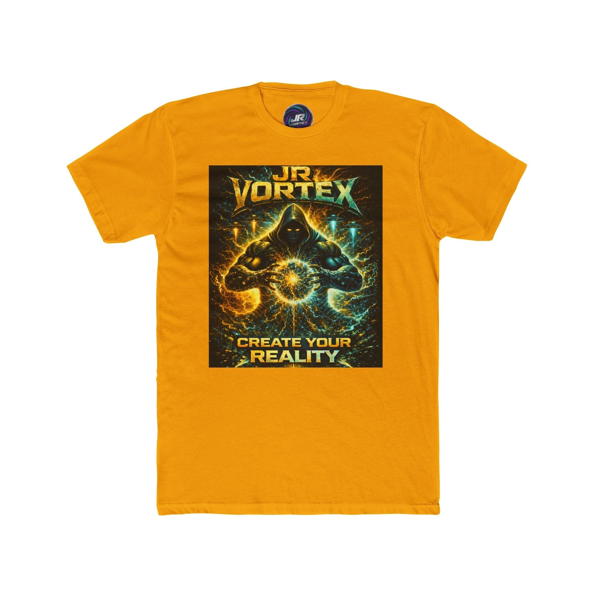 JR Vortex Create Your Reality Cosmic Streetwear Tee Printify