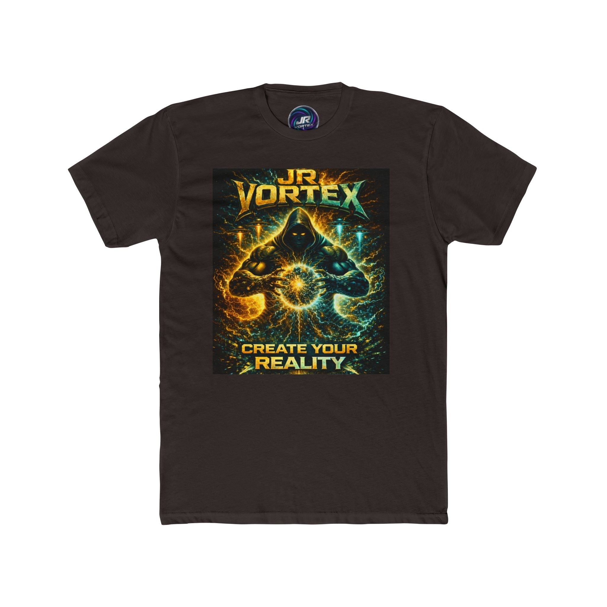JR Vortex Create Your Reality Cosmic Streetwear Tee Printify