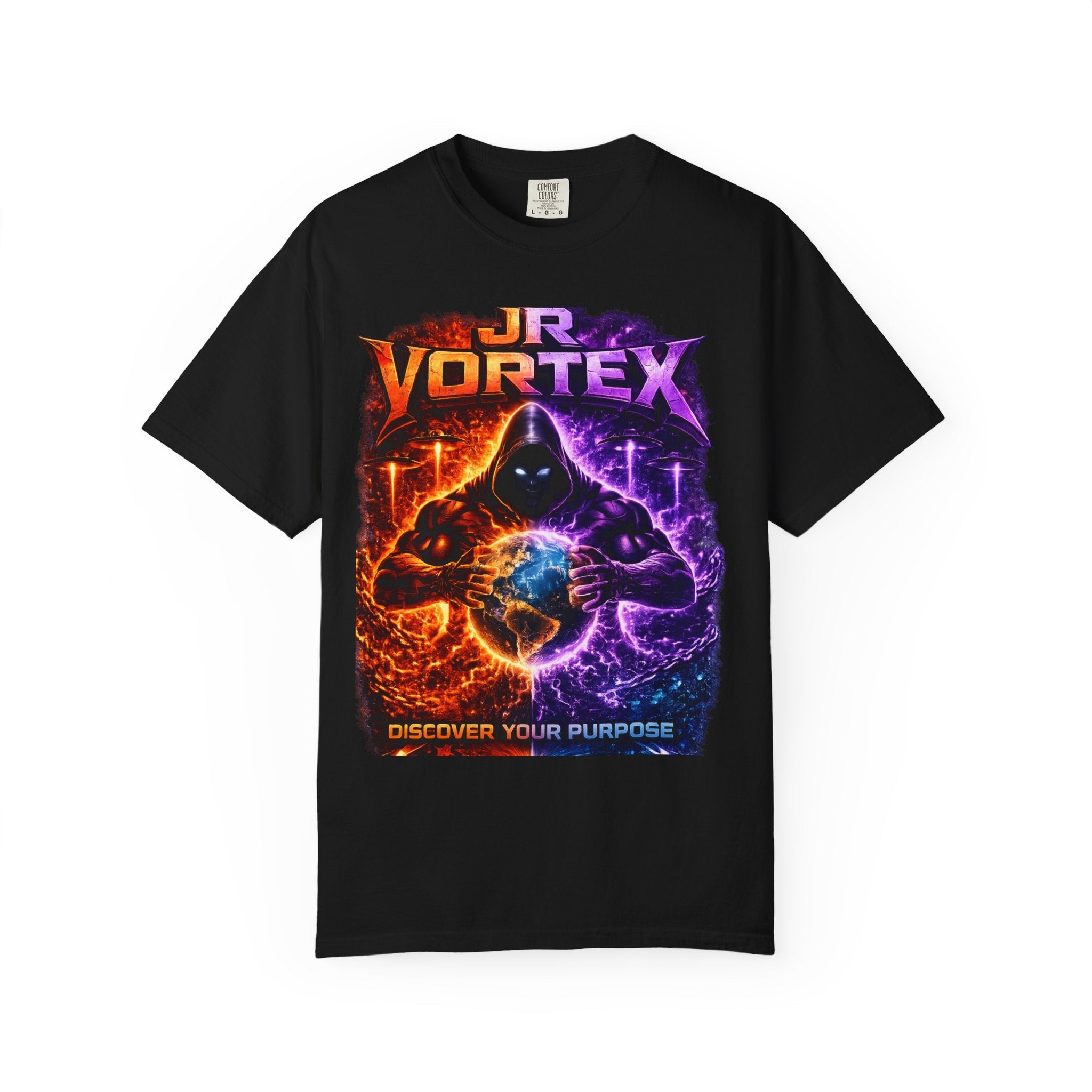 JR Vortex 'Discover Your Purpose' Graphic T‑Shirt Printify