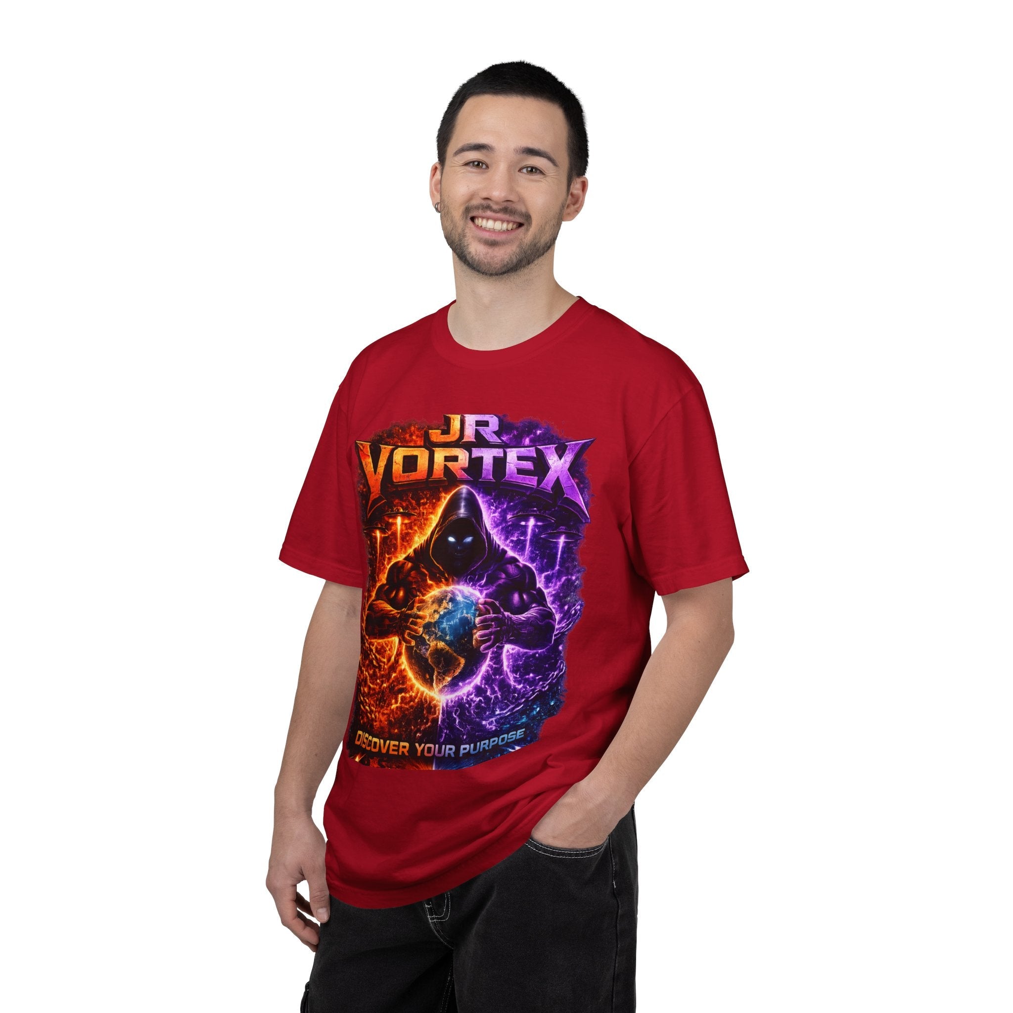 JR Vortex 'Discover Your Purpose' Graphic T‑Shirt Printify