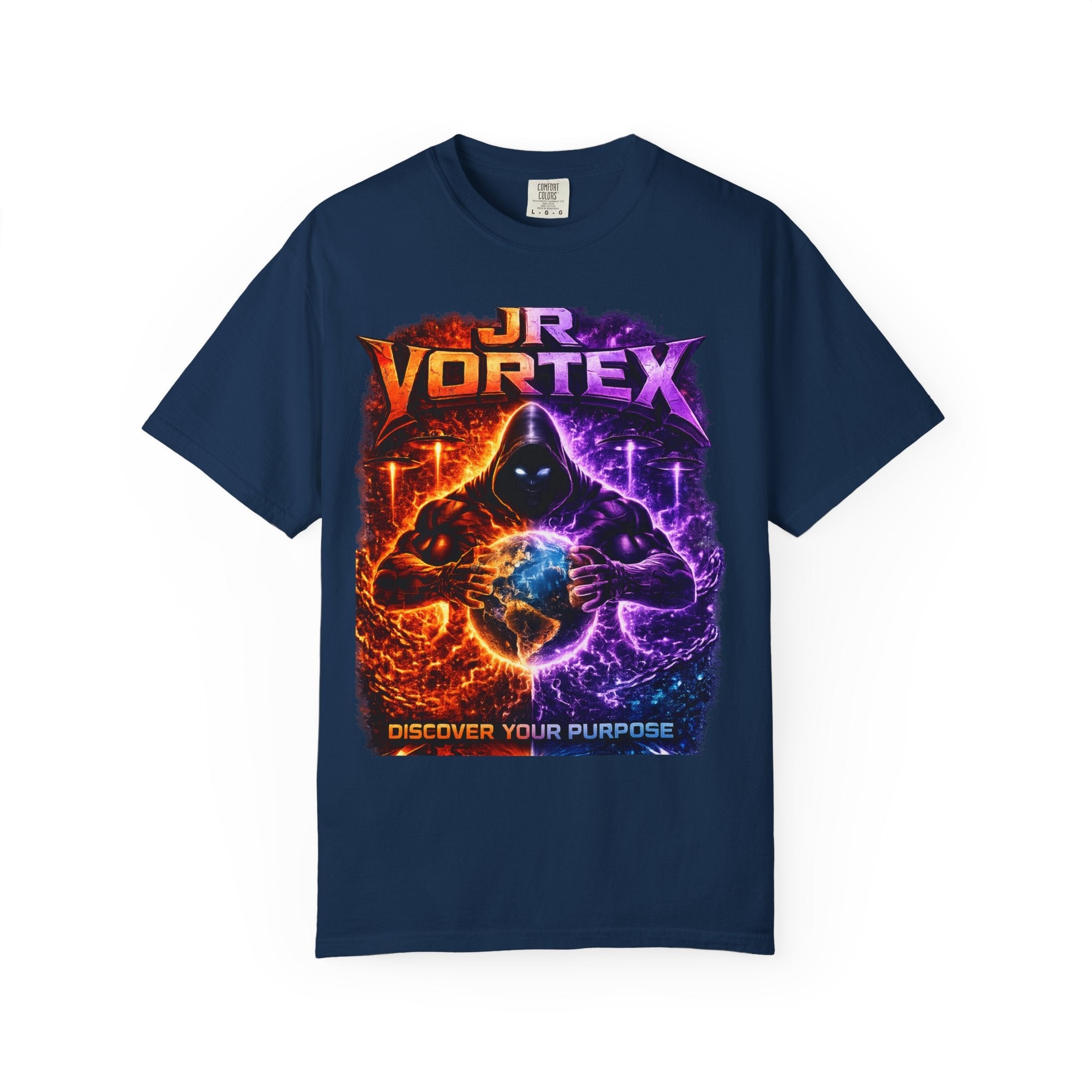 JR Vortex 'Discover Your Purpose' Graphic T‑Shirt Printify