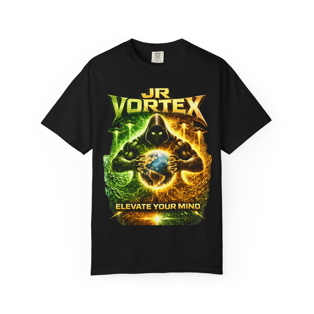 JR Vortex "Elevate Your Mind" Graphic T-Shirt Printify