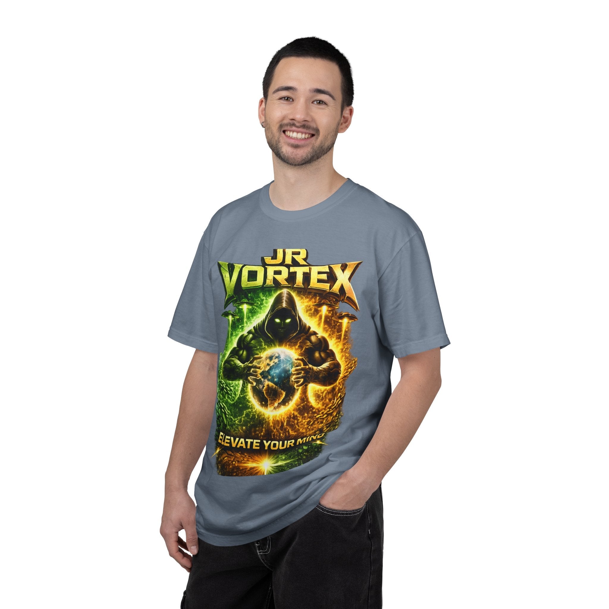 JR Vortex "Elevate Your Mind" Graphic T-Shirt Printify