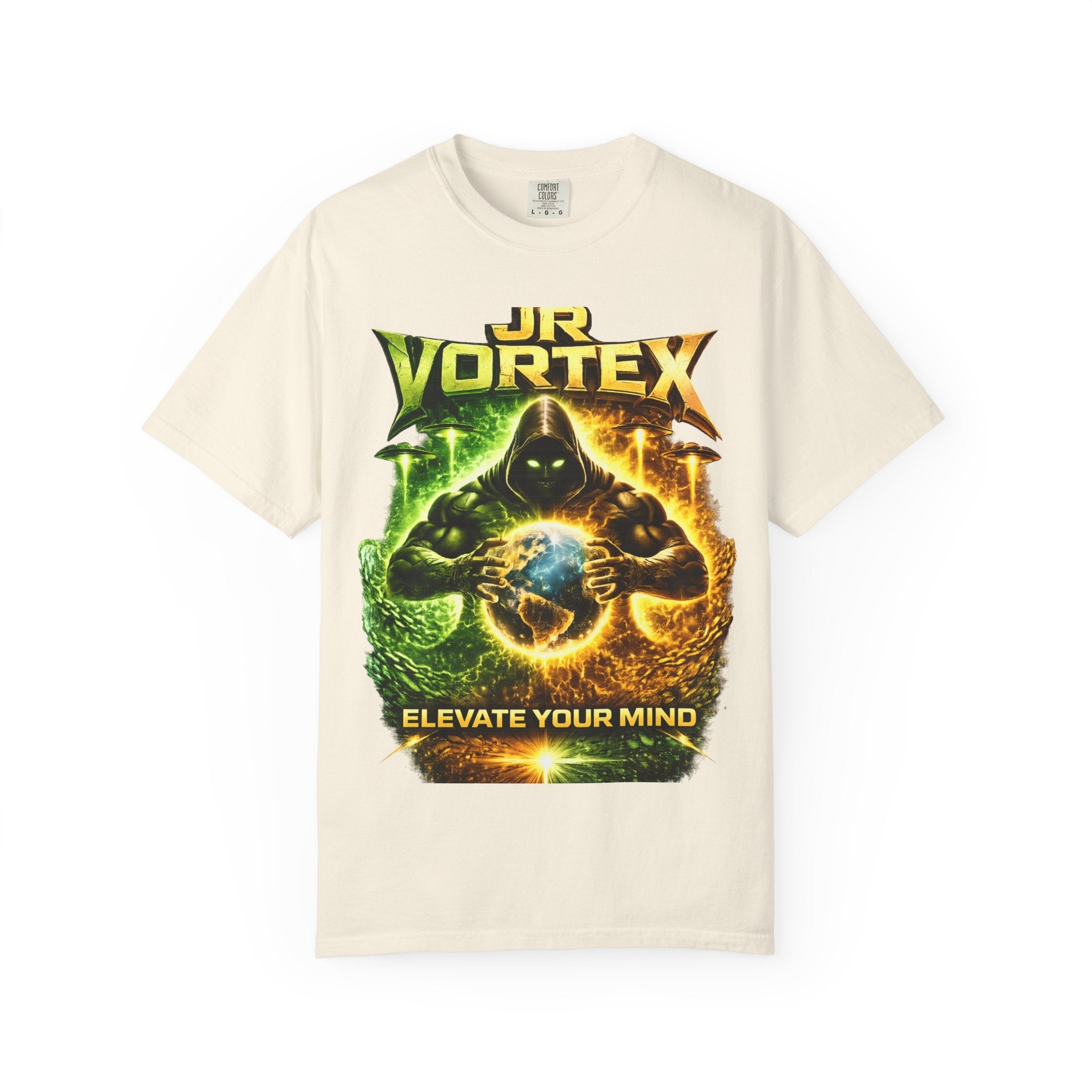 JR Vortex "Elevate Your Mind" Graphic T-Shirt Printify