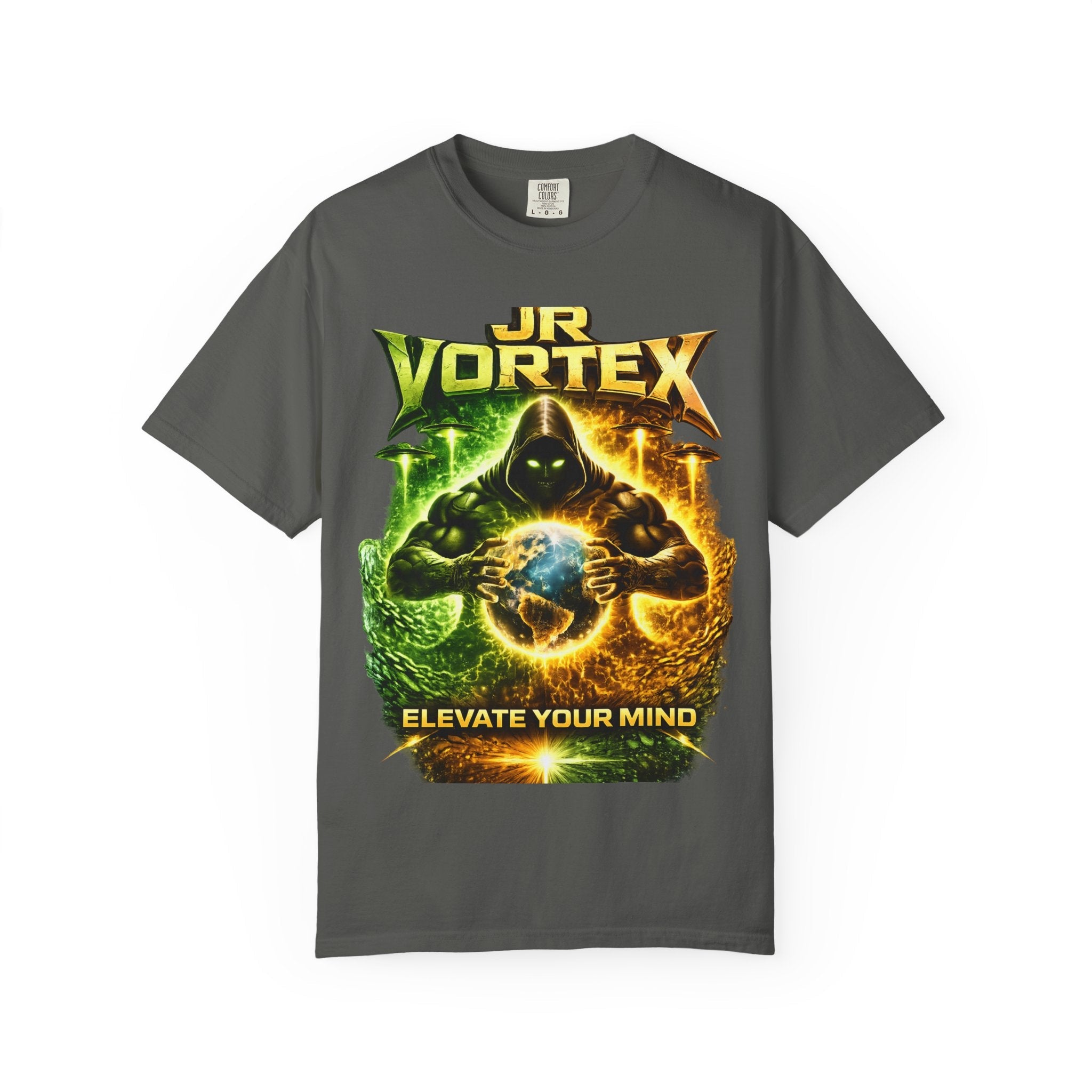 JR Vortex "Elevate Your Mind" Graphic T-Shirt Printify