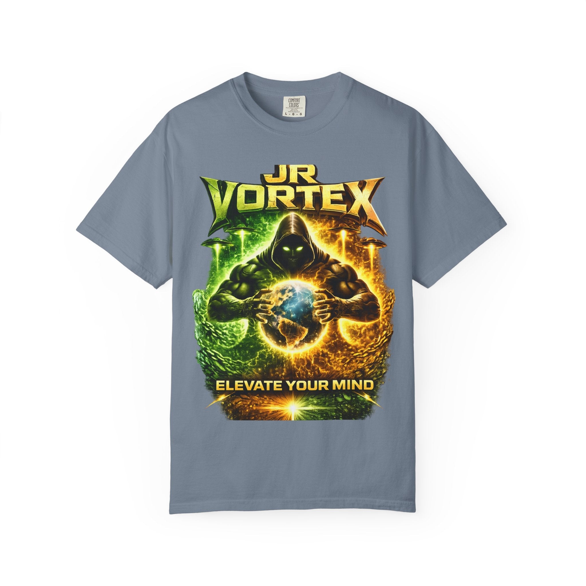 JR Vortex "Elevate Your Mind" Graphic T-Shirt Printify