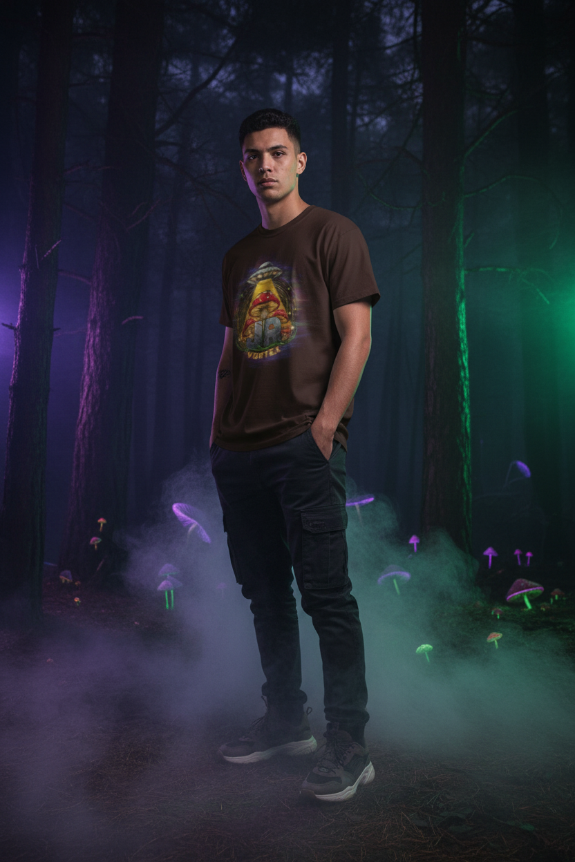 JR Vortex Fungi UFO Tee — Trippy Night Lifestyle