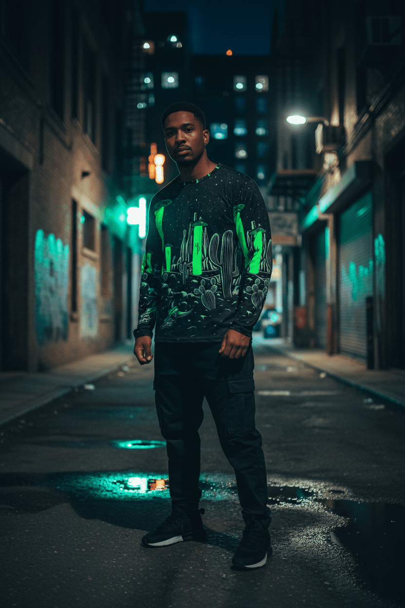 Green UFO Shirt Alley