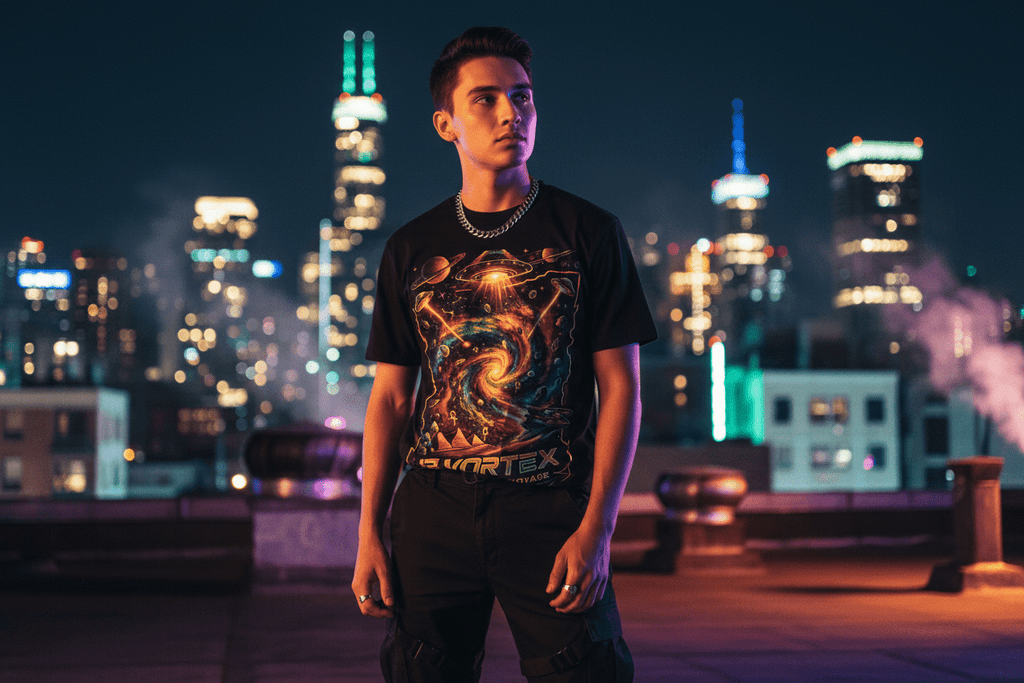 Night Rooftop Visionary