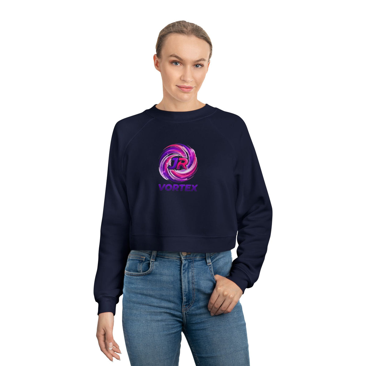 JR Vortex Logo Cropped Fleece Pullover