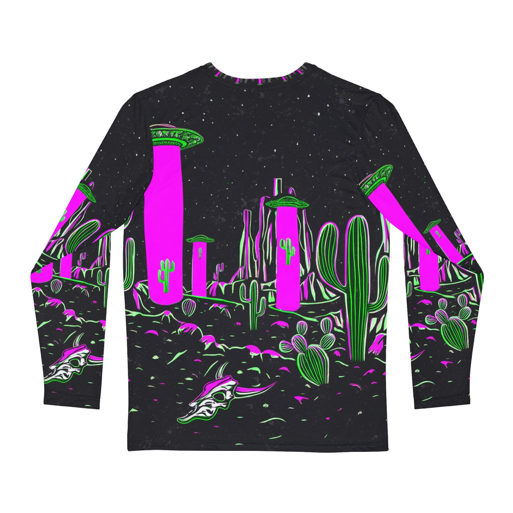 JR Vortex — “Magenta Signal Landing” AOP Long Sleeve Printify