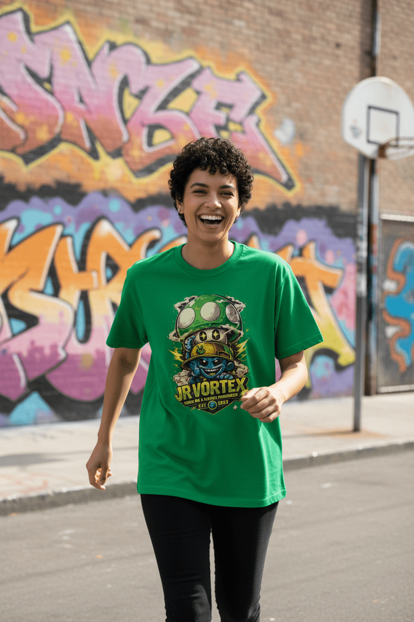 JR Vortex Green Tee Street