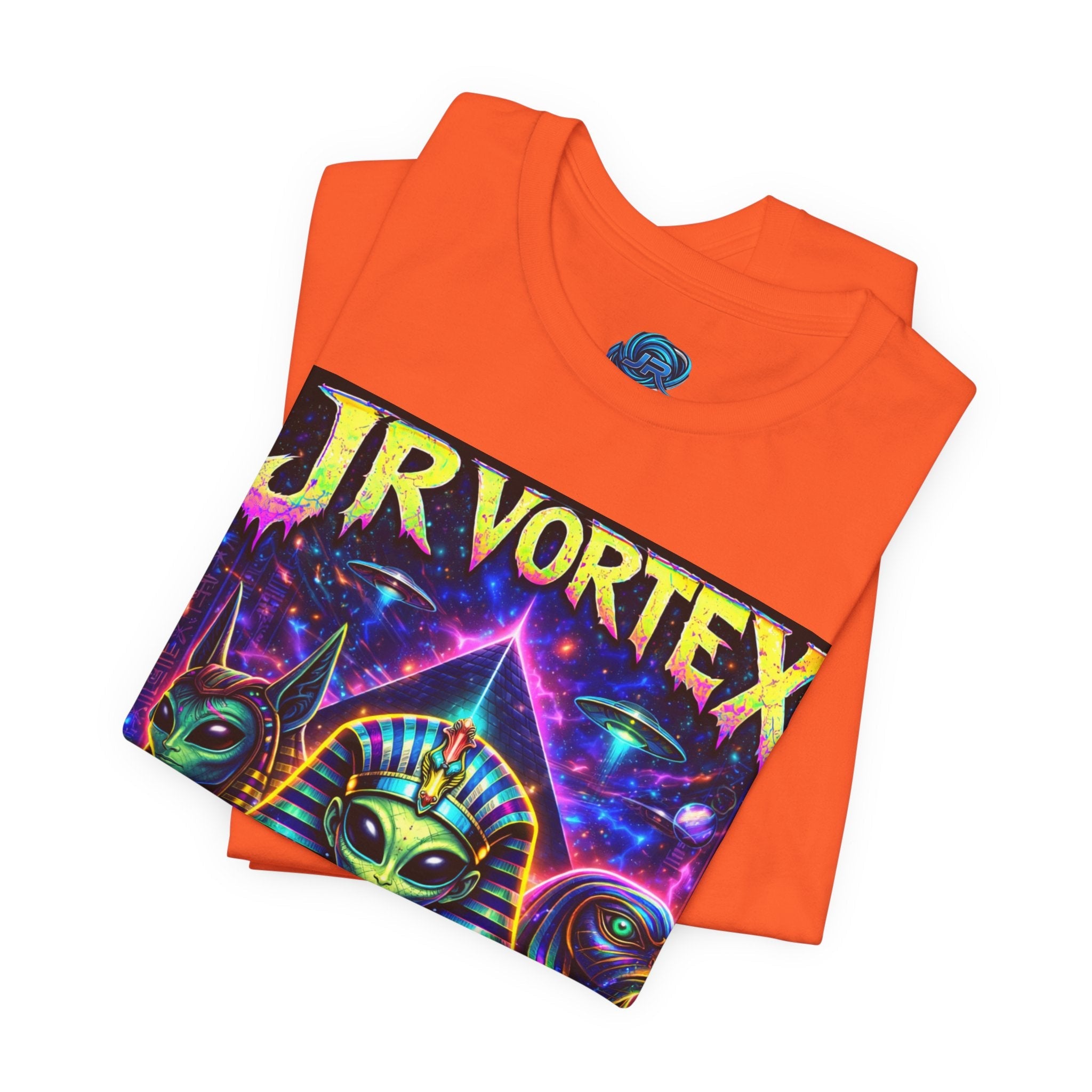 JR Vortex Psychedelic Egyptian Cat Tee Printify