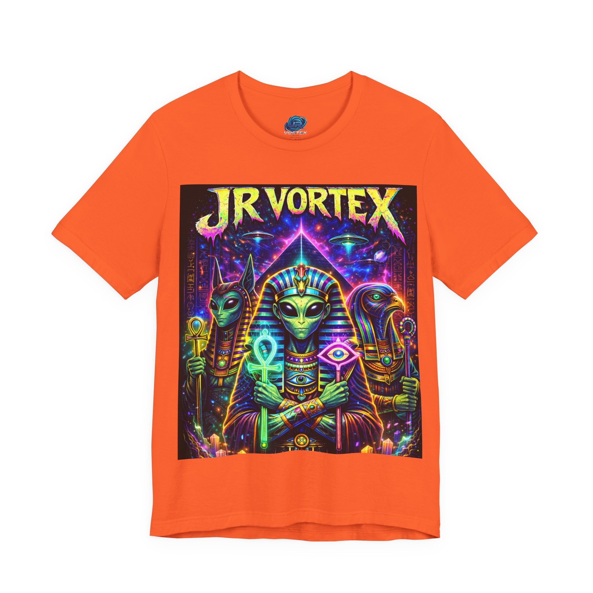 JR Vortex Psychedelic Egyptian Cat Tee Printify