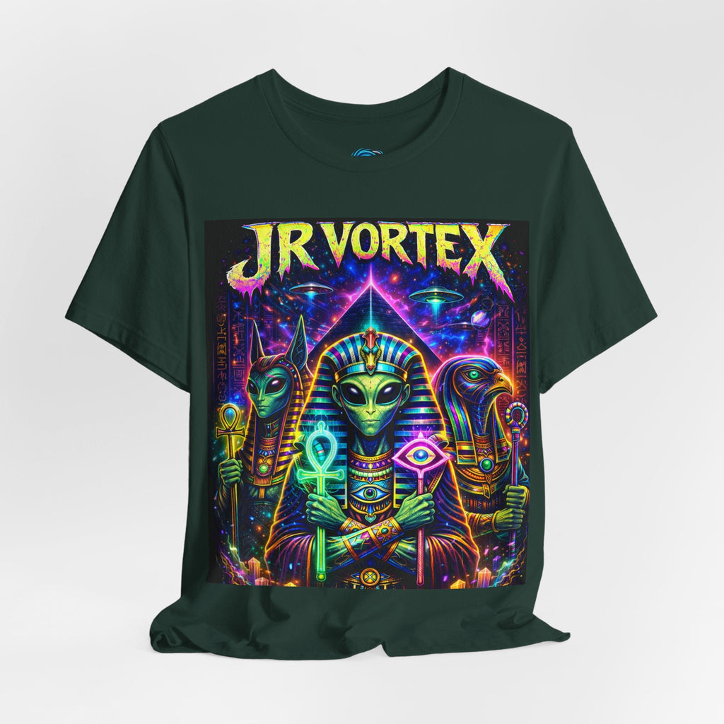 JR Vortex Psychedelic Egyptian Cat Tee Printify