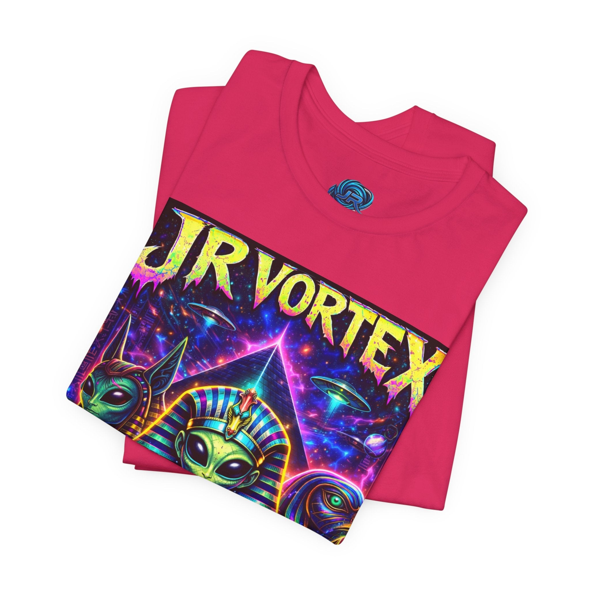 JR Vortex Psychedelic Egyptian Cat Tee Printify
