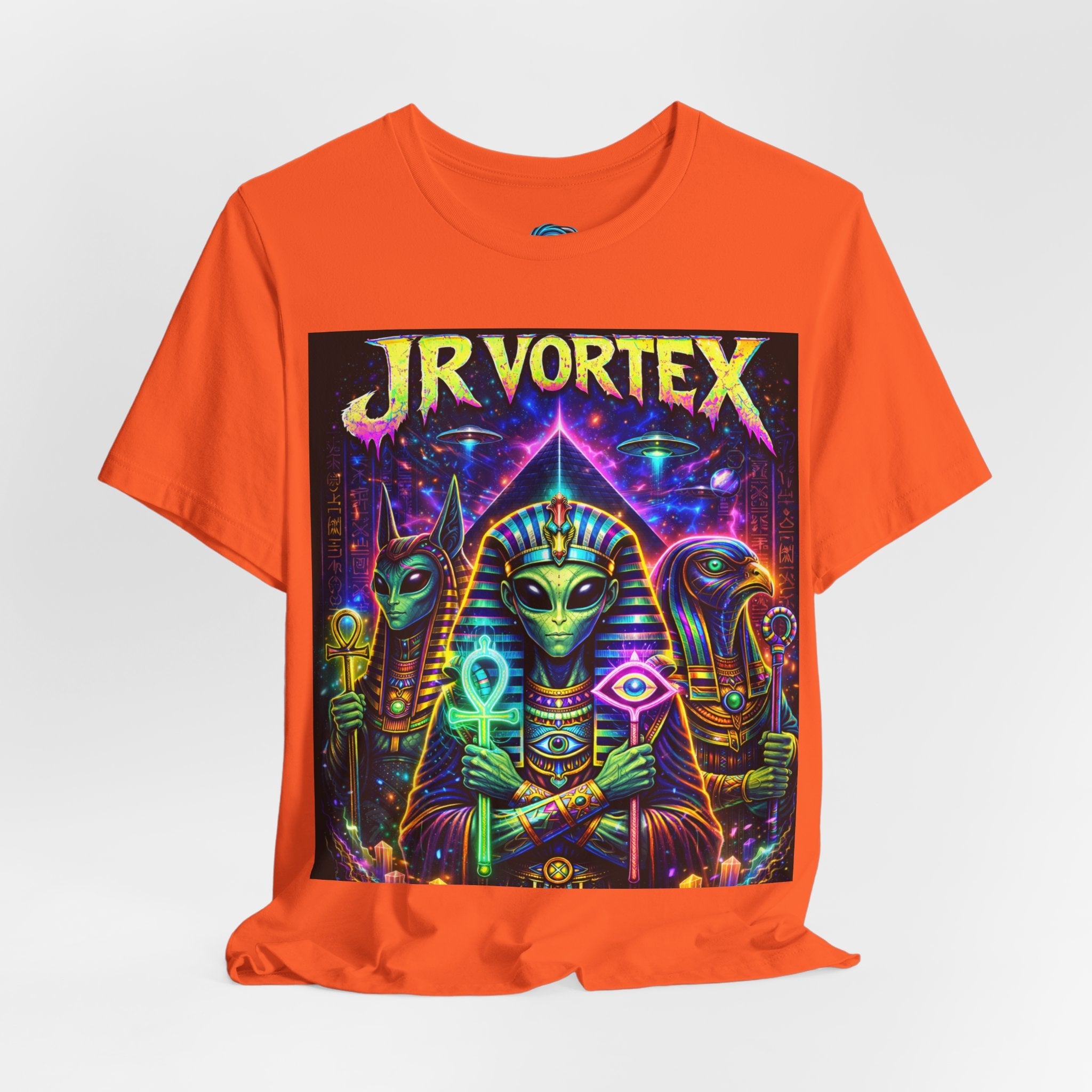 JR Vortex Psychedelic Egyptian Cat Tee Printify