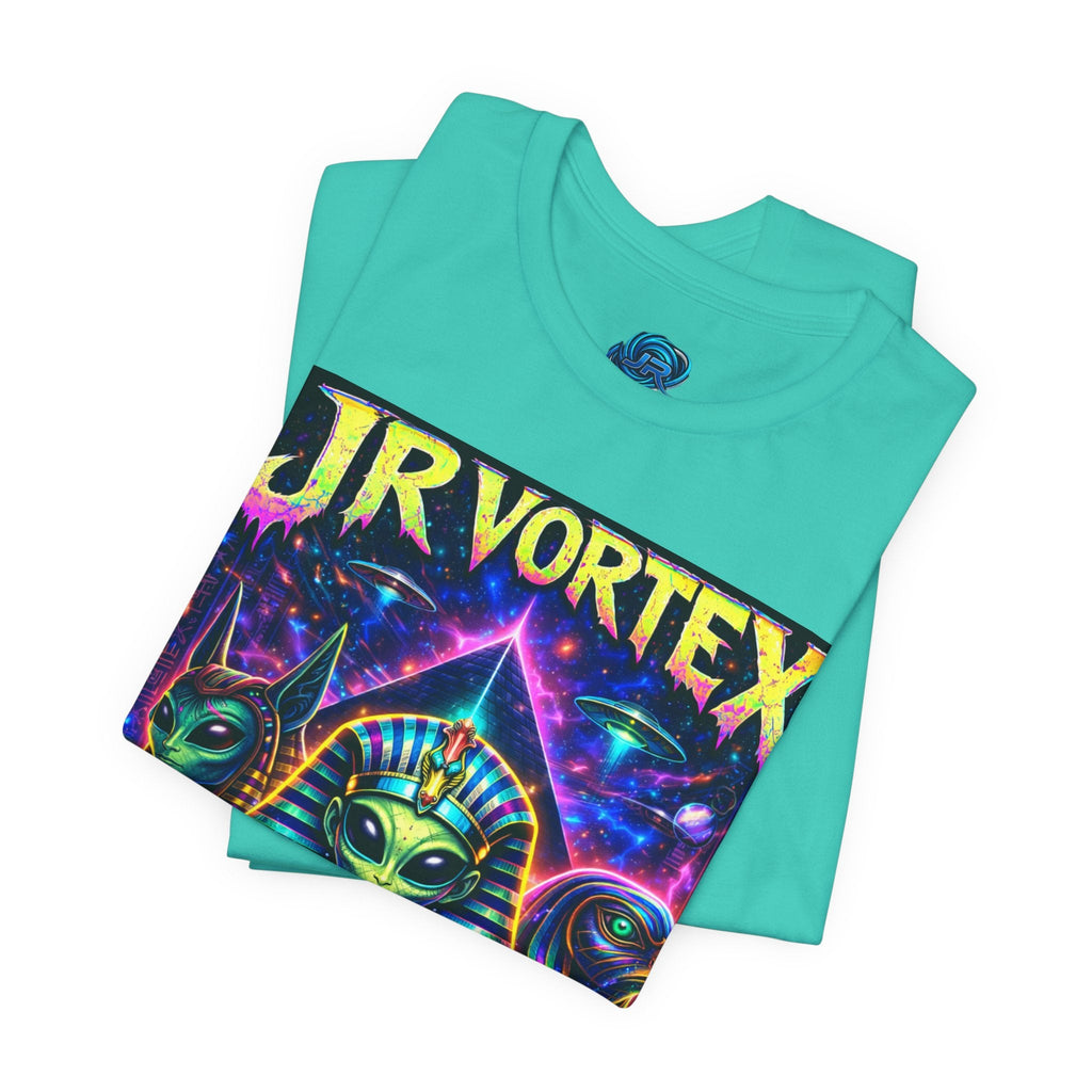 JR Vortex Psychedelic Egyptian Cat Tee Printify
