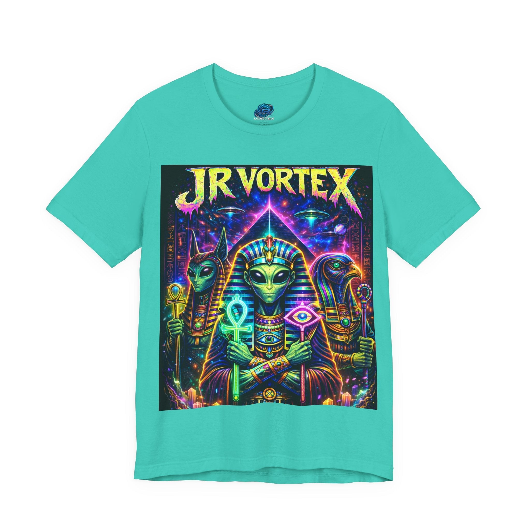 JR Vortex Psychedelic Egyptian Cat Tee Printify