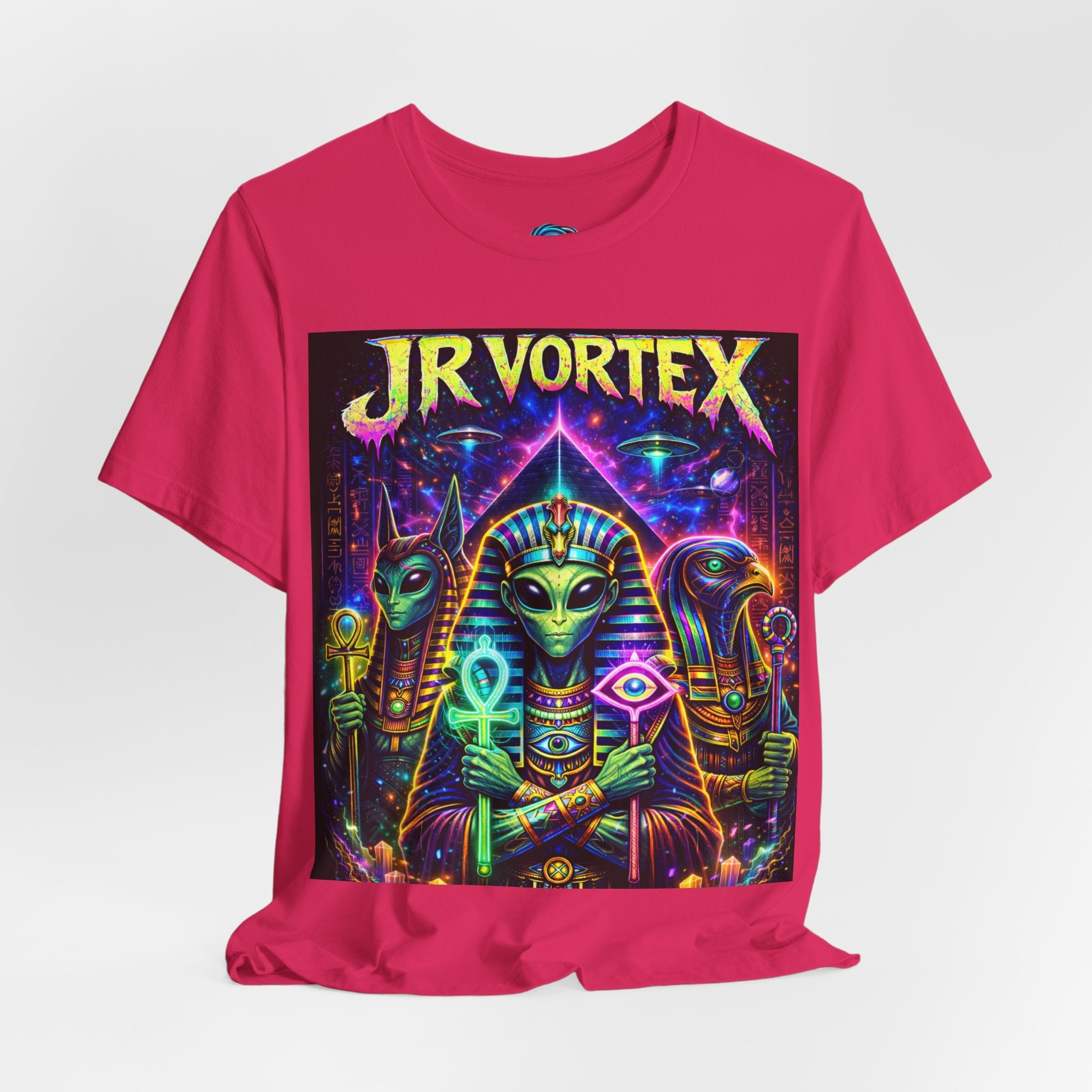 JR Vortex Psychedelic Egyptian Cat Tee Printify